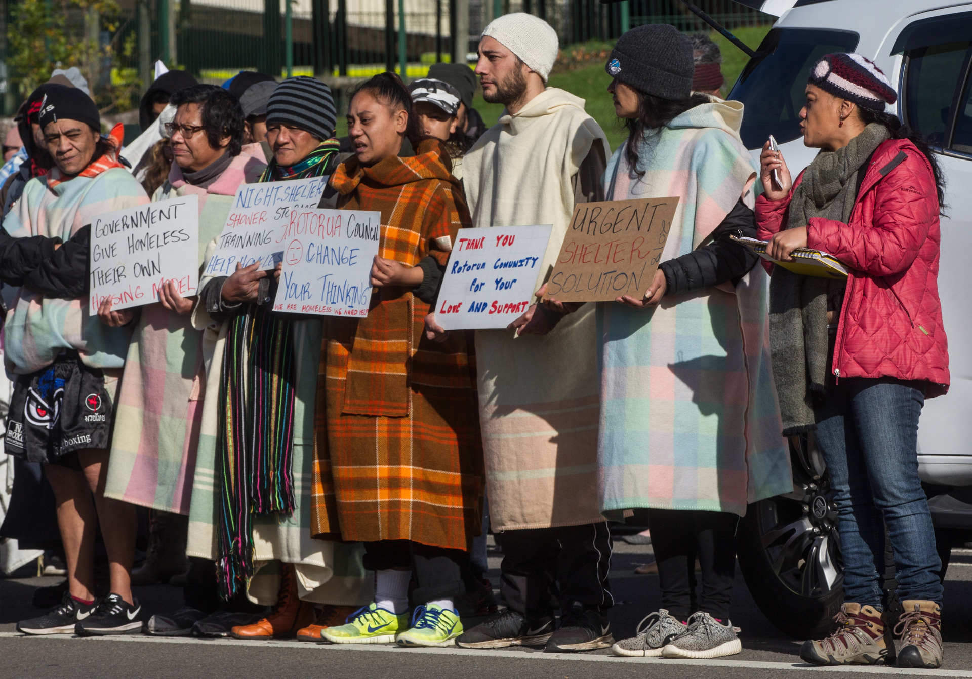 Hīkoi for the Homeless - rallying for a night shelter. Photo/Stephen Parker