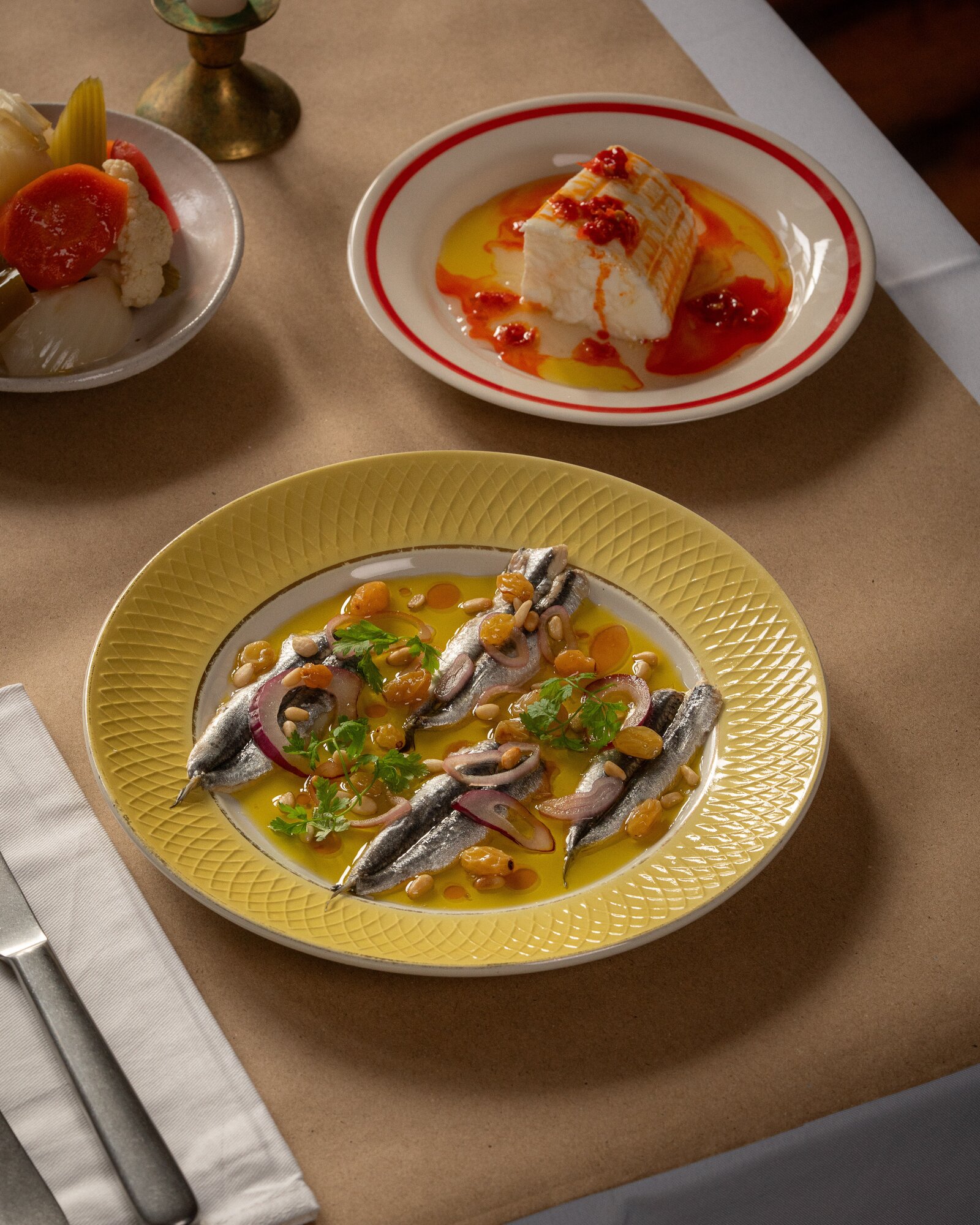 Food from Tiella, a new restaurant on London's Columbia Rd, from Wellingtonians Dara Klein and Ry Jessup. Photo / Caitlin Isola