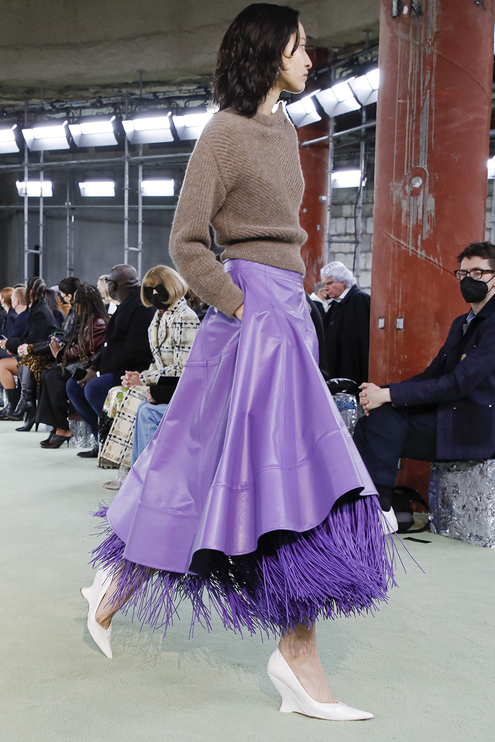 A model presents a look at the Bottega Veneta fashion show in Milan in February 2022. Photo / Valerio Mezzanotti, The New York Times