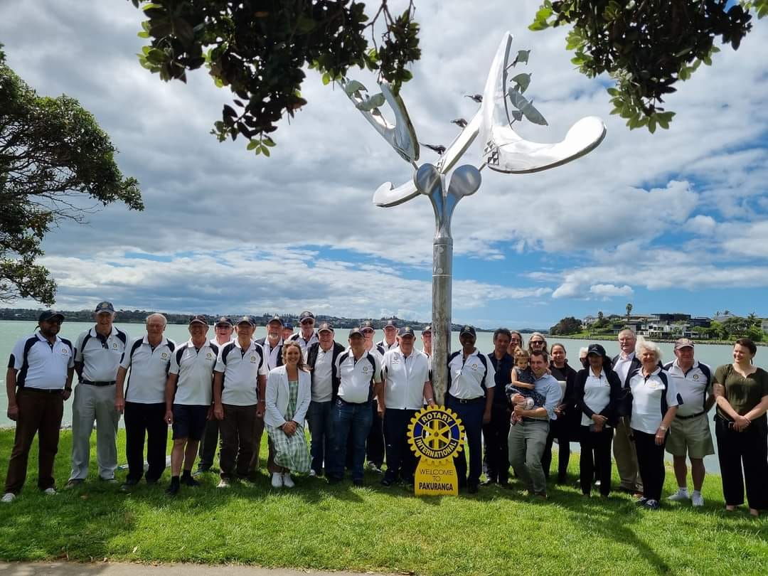 The statue was commissioned by the Pakuranga Rotary Club to celebrate its 50th anniversary at a cost of $187,628. Of this total, $146,628 was allocated through the Auckland Council public art budget. Photo / Auckland Council