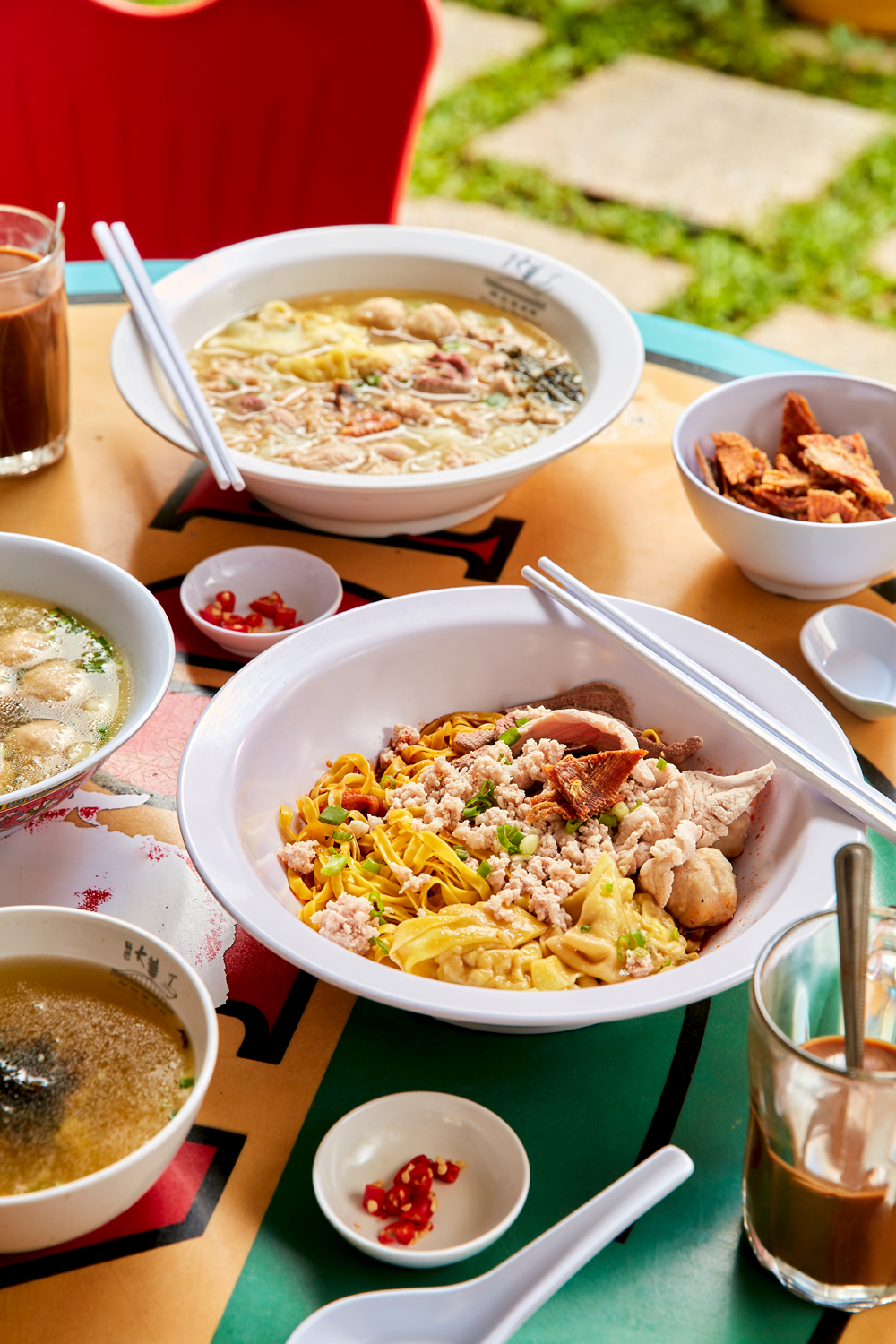 Hill Street Tai Hwa Pork Noodle serves up Michelin-starred hawker food in Kallang’s Tai Hwa Eating House. Photo / Babiche Martens