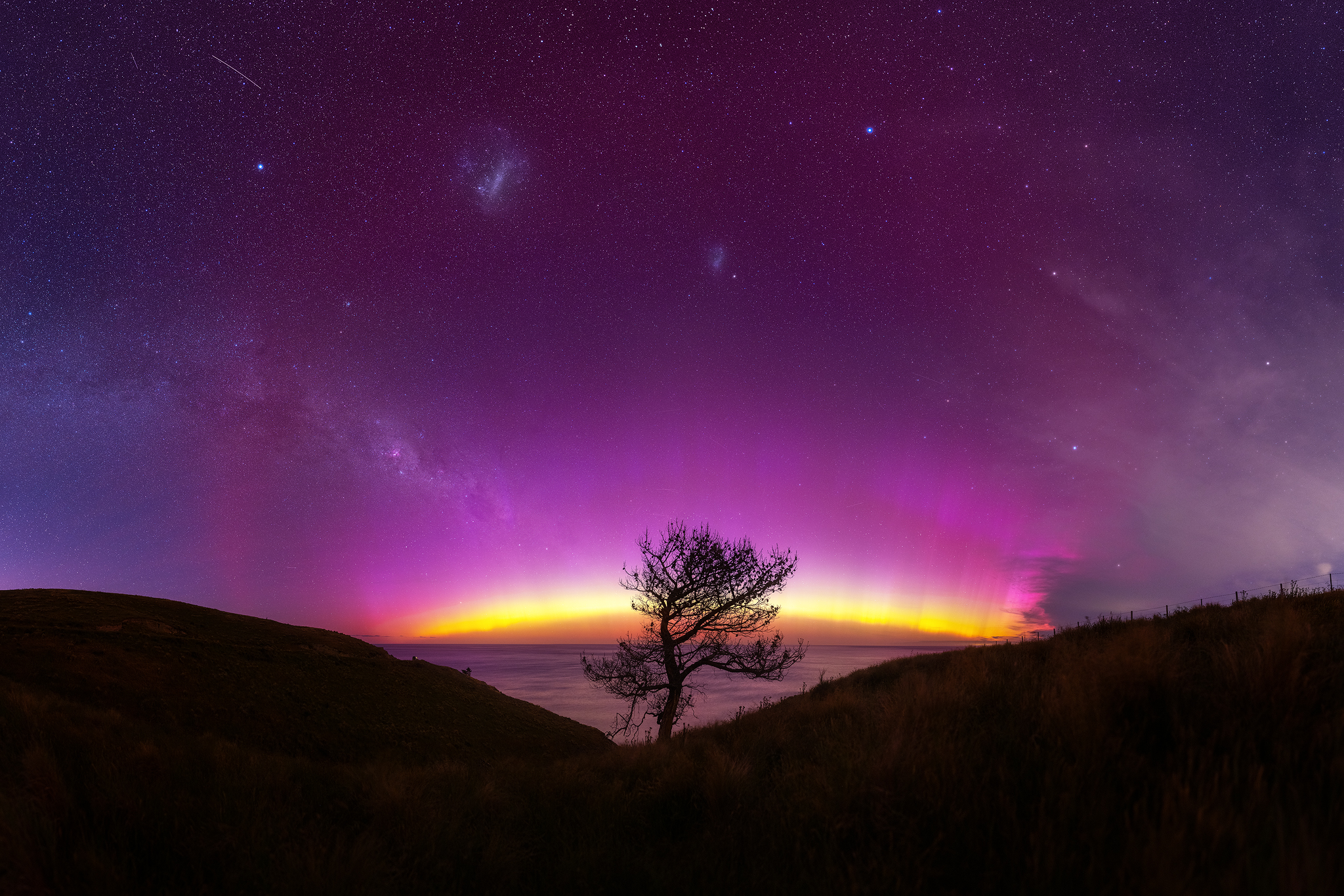 The aurora corona is an extremely rare phenomenon, not normally seen in New Zealand. Photo / Larryn Rae