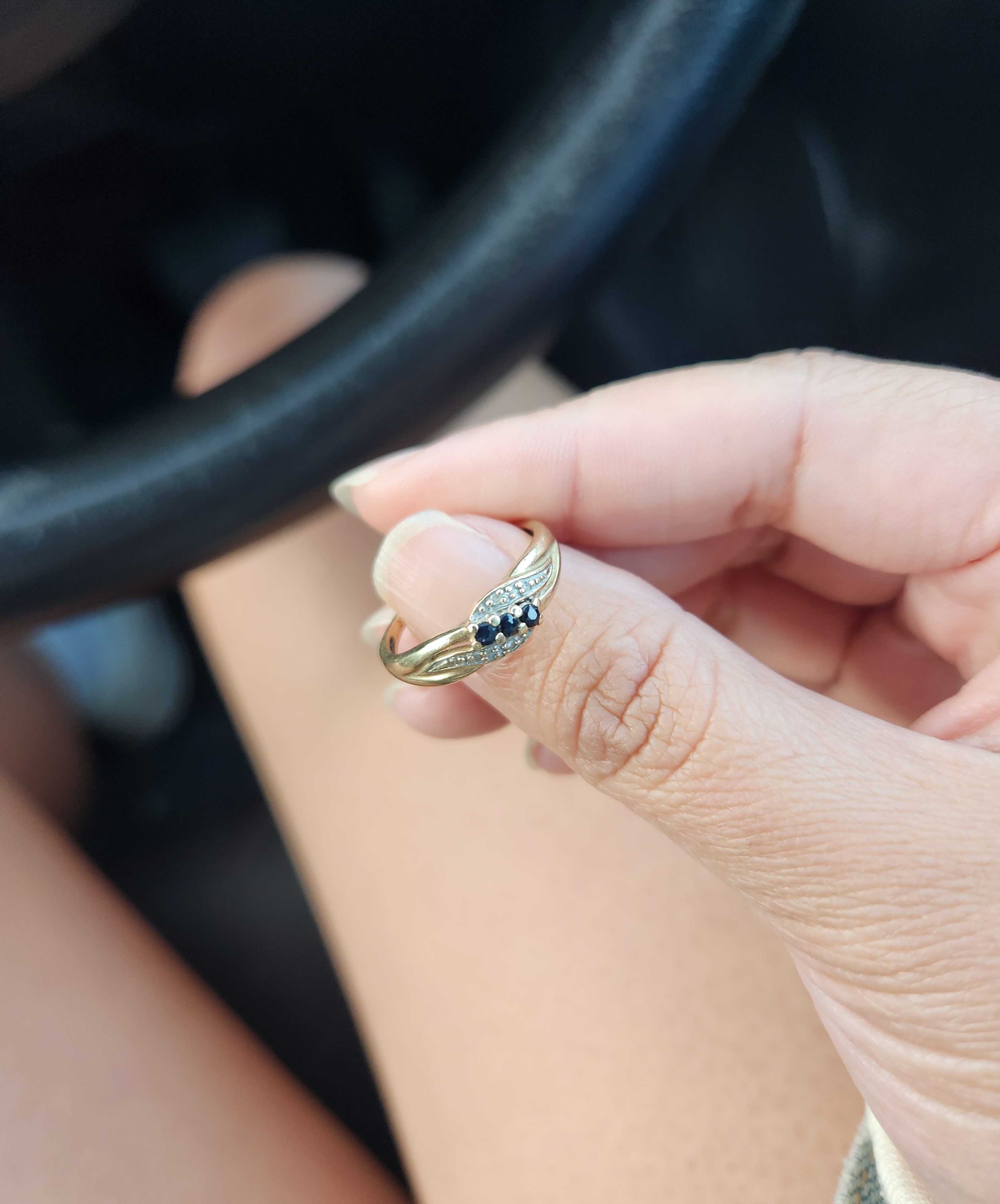 Bonnie Houston's 6-year-old daughter came home with this ring on her thumb. Thankfully the owner was found.