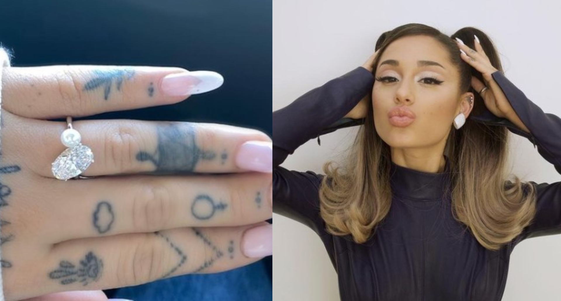A source confirmed to E! News that Ariana Grande and Dalton Gomez are engaged. Photos / Instagram