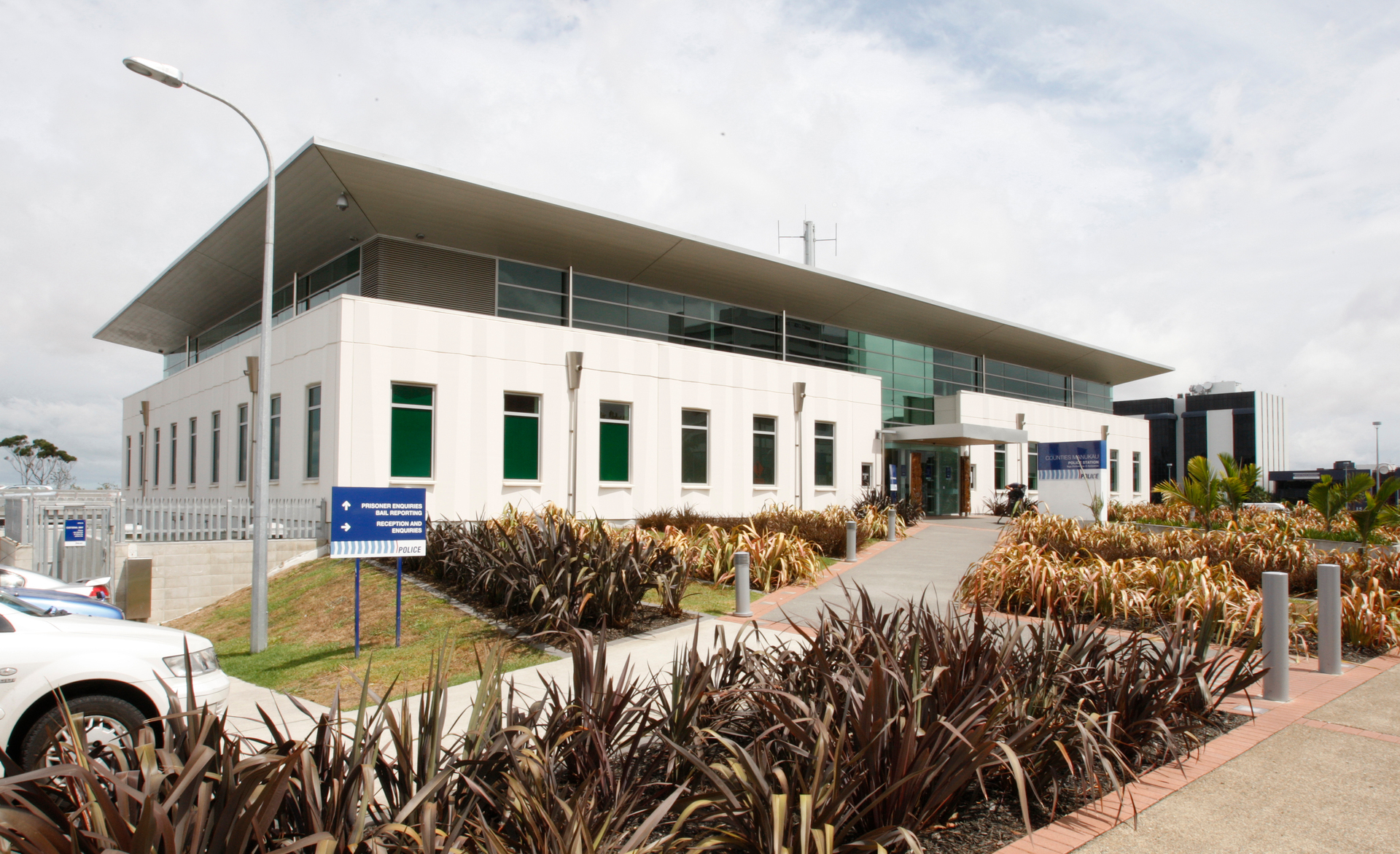 Today's press conference was held at Counties Manukau Police Station. Photo / Brett Phibbs 