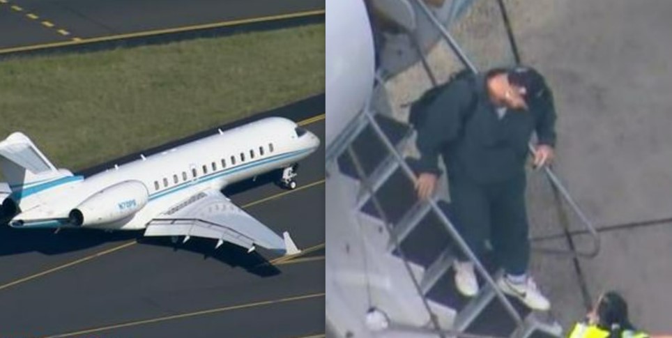 Travis Kelce's private jet was the most tracked aircraft in the world today. Photo / Sunrise
