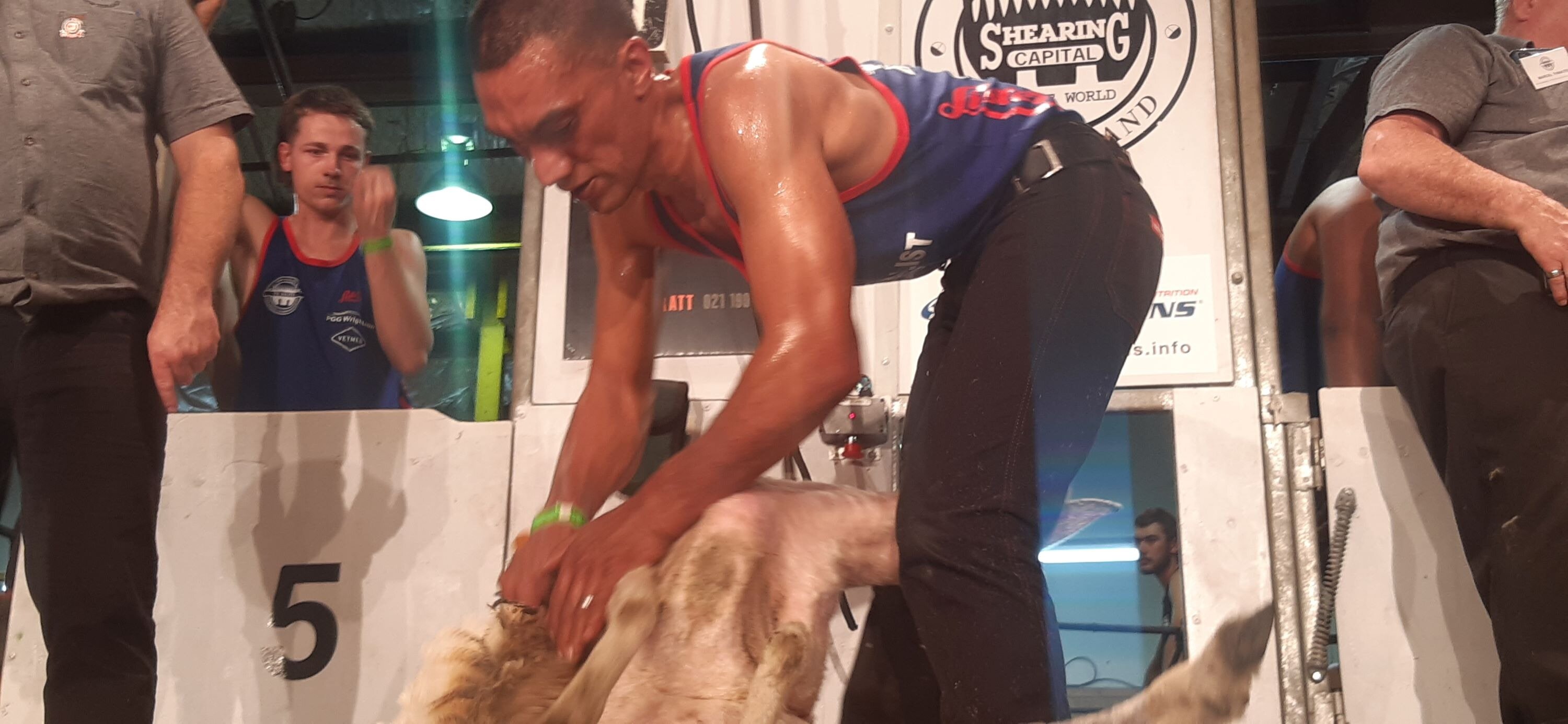Southland shearer and 2023 New Zealand World Championships representative Leon Samuels, pictured last year at the New Zealand Shears, in Te Kuiti, where he won the open final. He's a past winner of the national shearing circuit and a leading contender as it ends in qualifying rounds at the Pahīatua Shears.