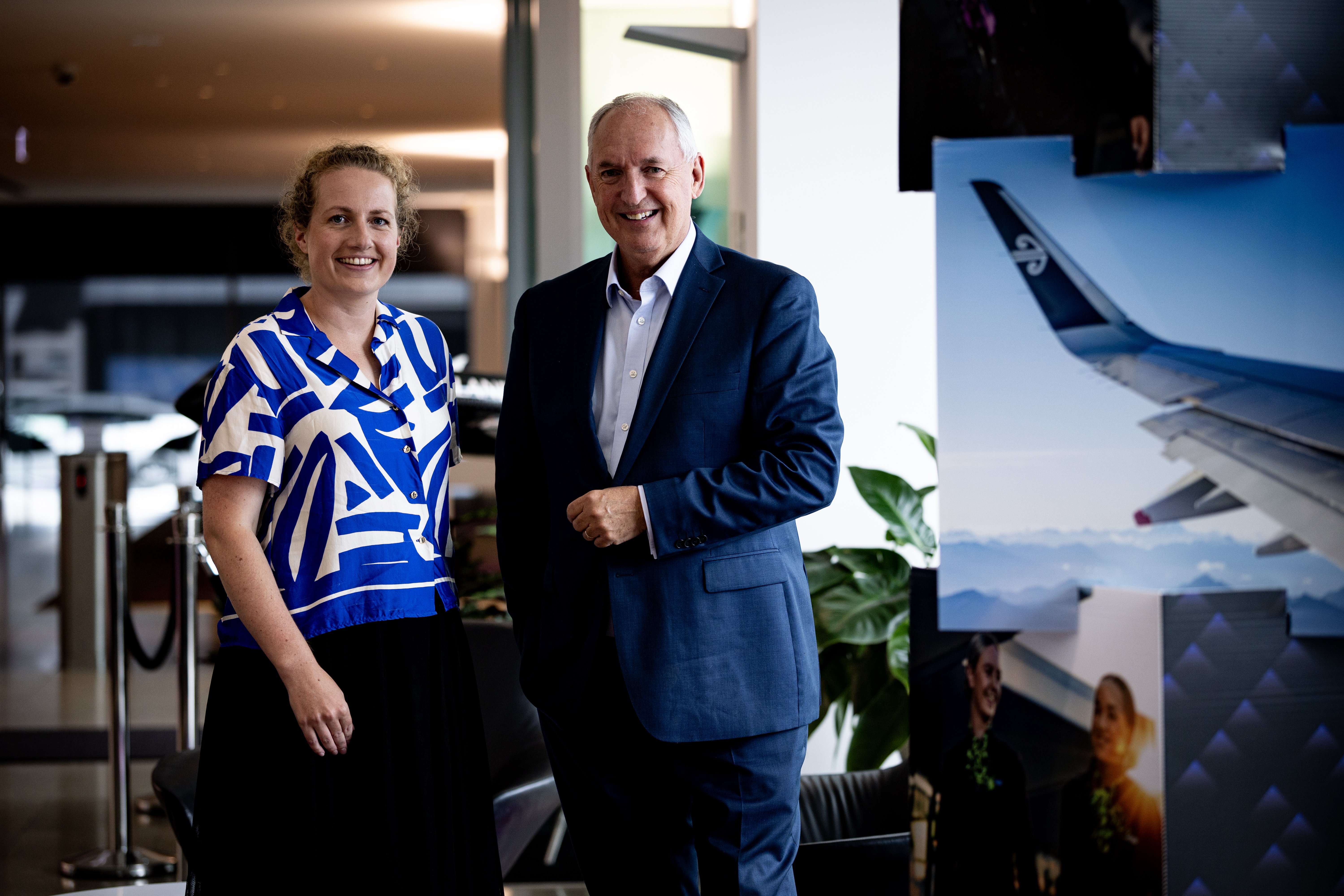 Pyper Vision chief executive Emily Blythe and Captain David Morgan. Photo / Dean Purcell