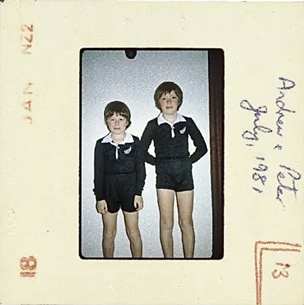 Writer Peter Malcouronne (right) and his brother Andrew. Photo / Supplied