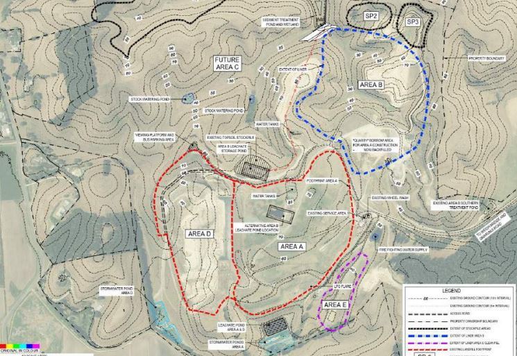 Area B, a valley on the eastern side of the landfill, will become the main site for the dumping of rubbish under the plans. Photo / Supplied