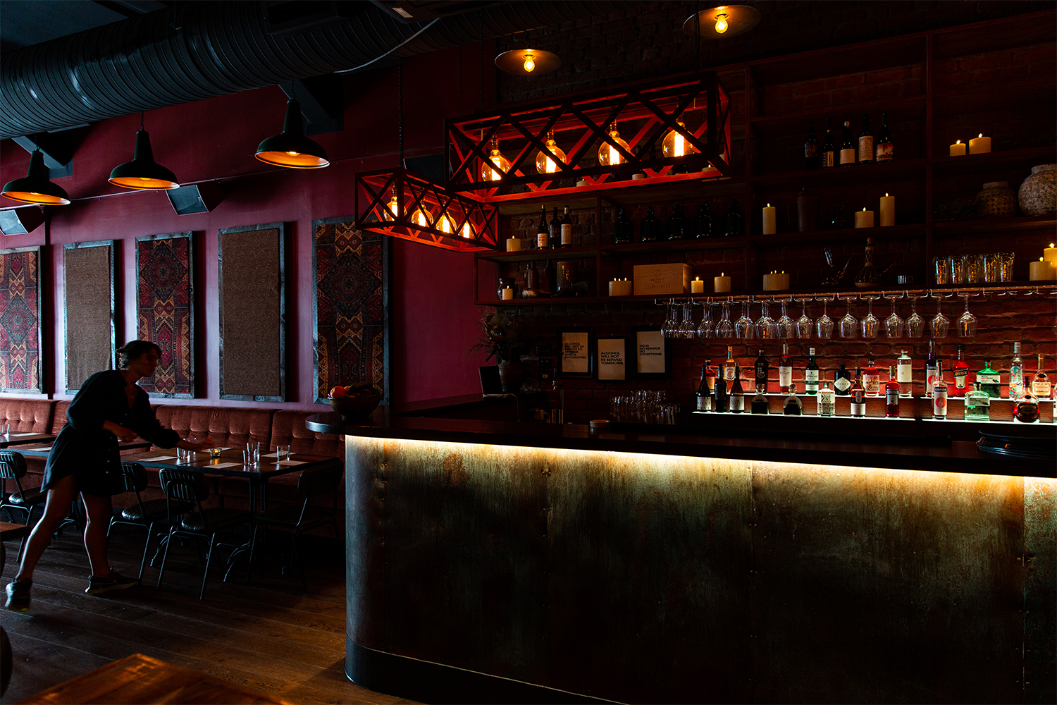 Candela boasts dark, moody decor. Photo / Babiche Martens