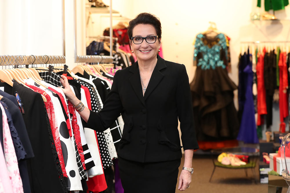 QUIET ACHIEVER: Adrienne inside her store in 2016. Photo / Fiona Goodall