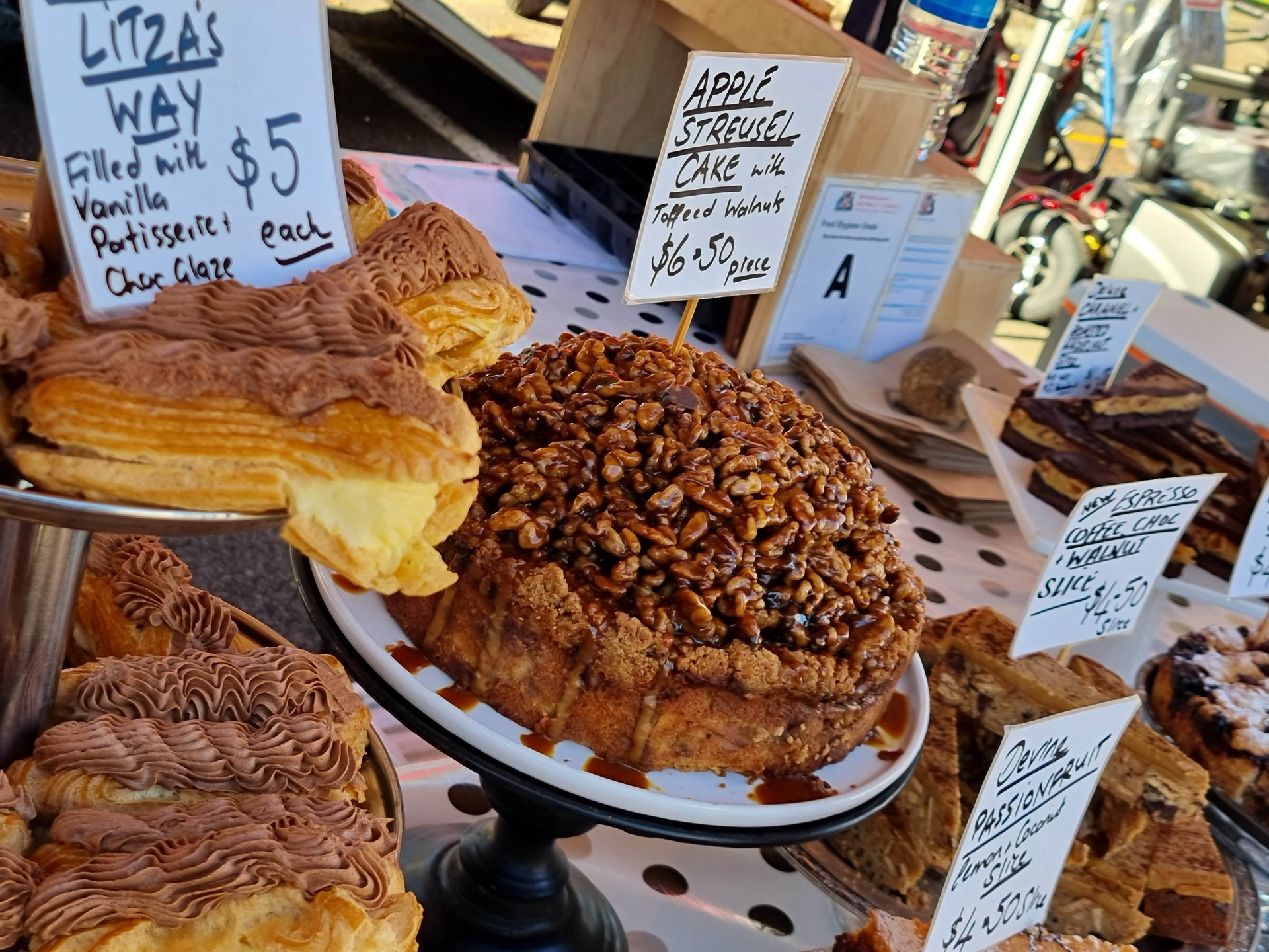 The Whanganui River Markets are an essential stop with amazing sweet treats on offer. Photo / Alexia Santamaria