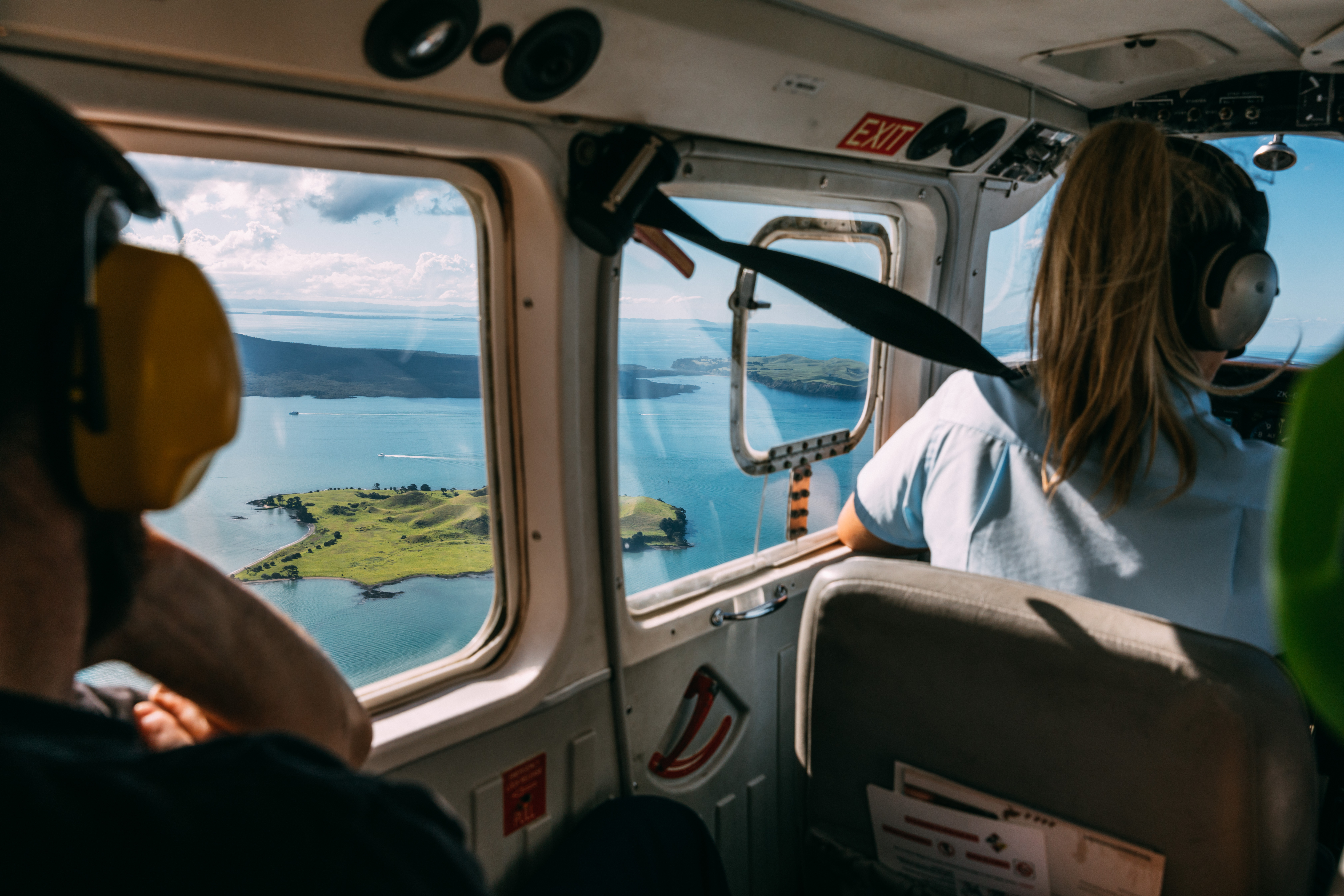 Tama is more inclined to take a plane to and from Aotea Great Barrier, which cuts the usual ferry journey by four hours. Photo / Aotea