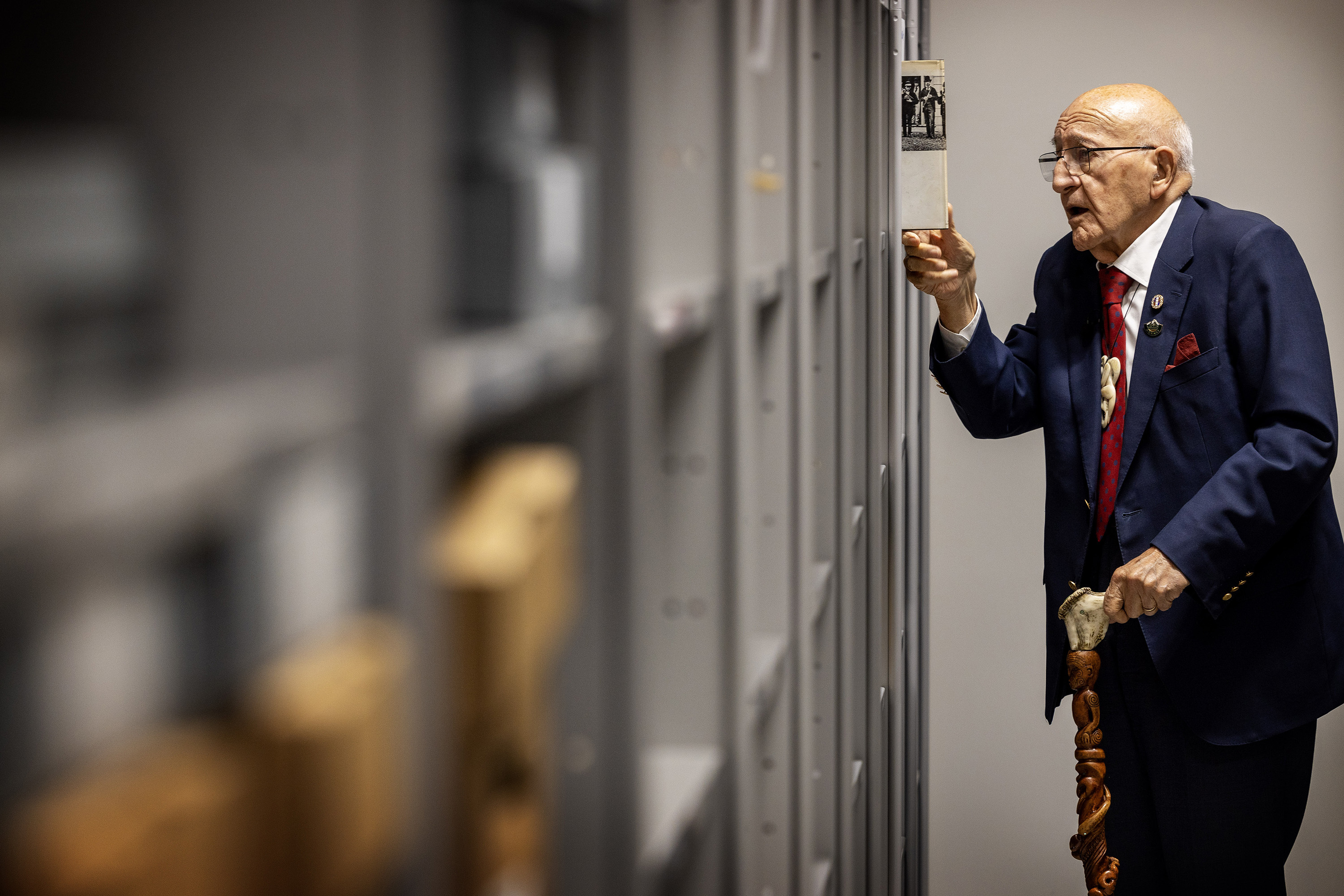 Tā Tipene O'Regan pictured at the Ngāi Tahu Archive in Christchurch. Photo / Mike Scott