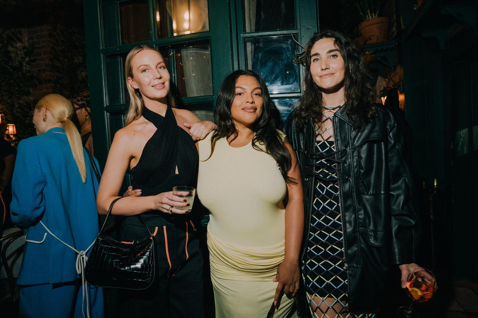 Georgia and Paris with model Paloma Elsesser. Photo / Supplied