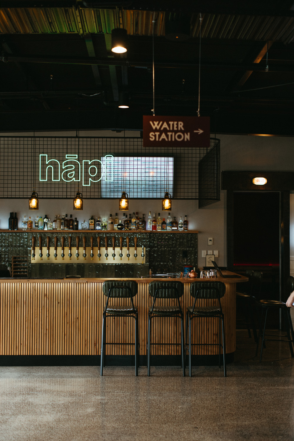 The bar at Hāpi Taproom. Photo / Ash Muir 