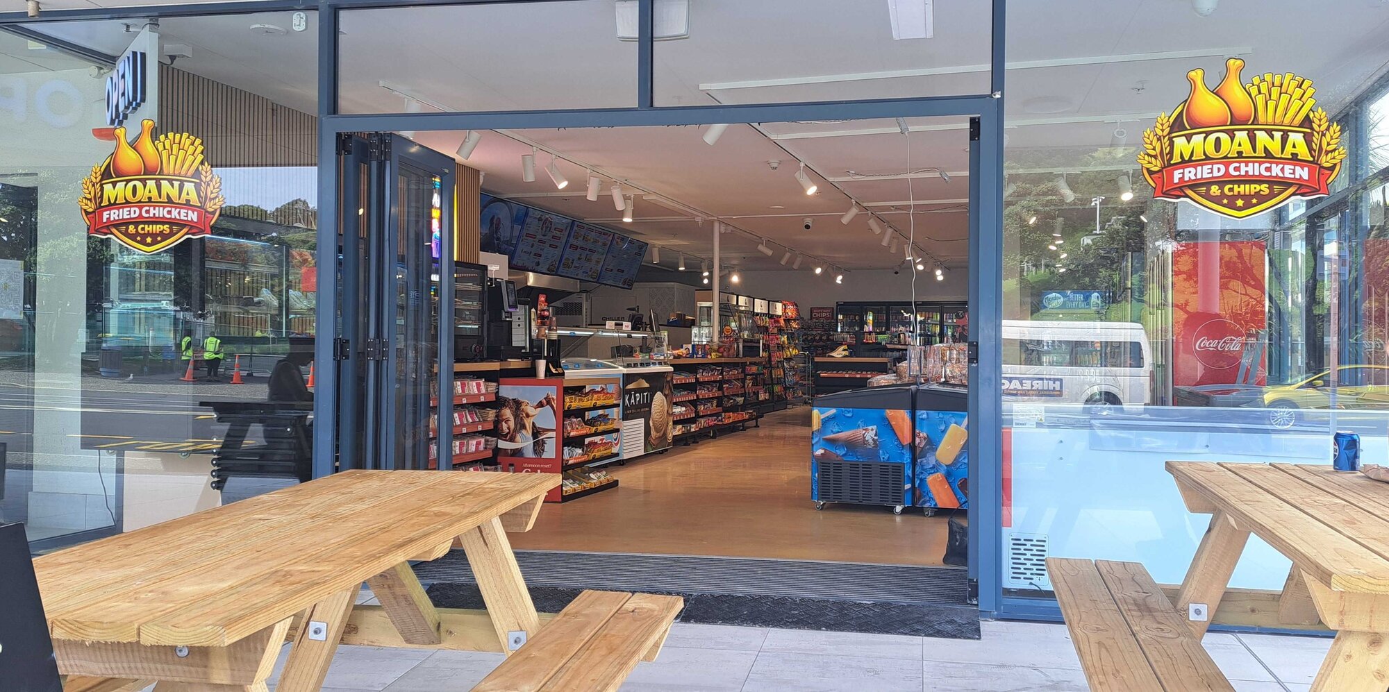 Moana Food Market on Adams Ave reopened on February 5. Photo / Sandra Conchie