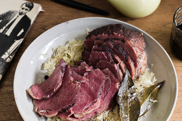 Corned beef, also known as corned silverside, is cured in a salt solution and becomes super tender and flavourful when cooked.