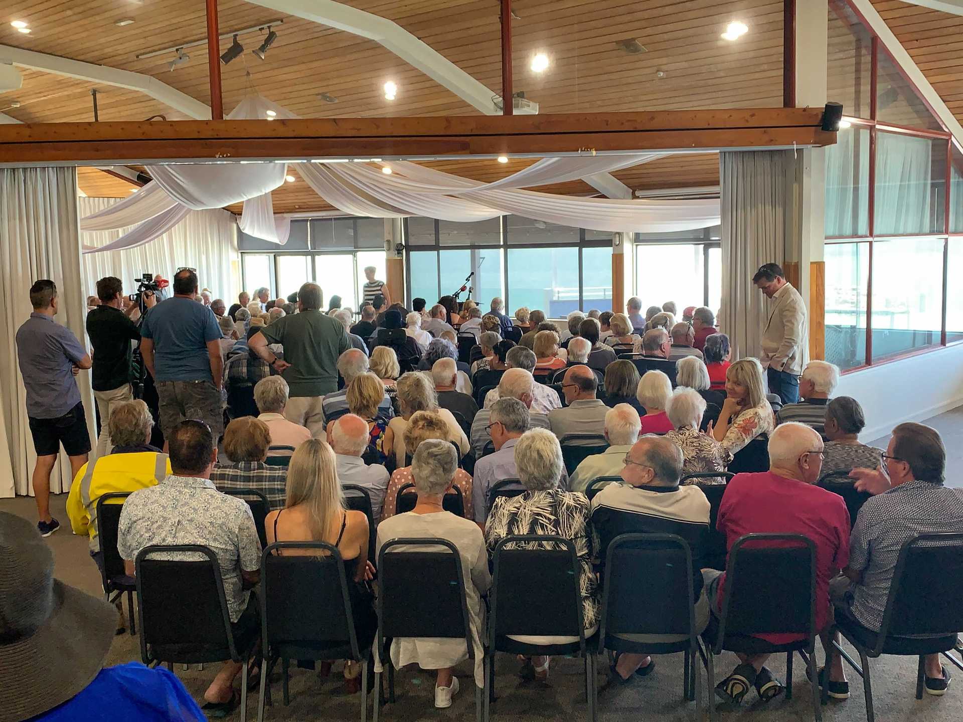 A public meeting in Tauranga last week drew supporters and opponents of the proposed Māori ward for the Tauranga City Council in 2022. Photo / George Novak