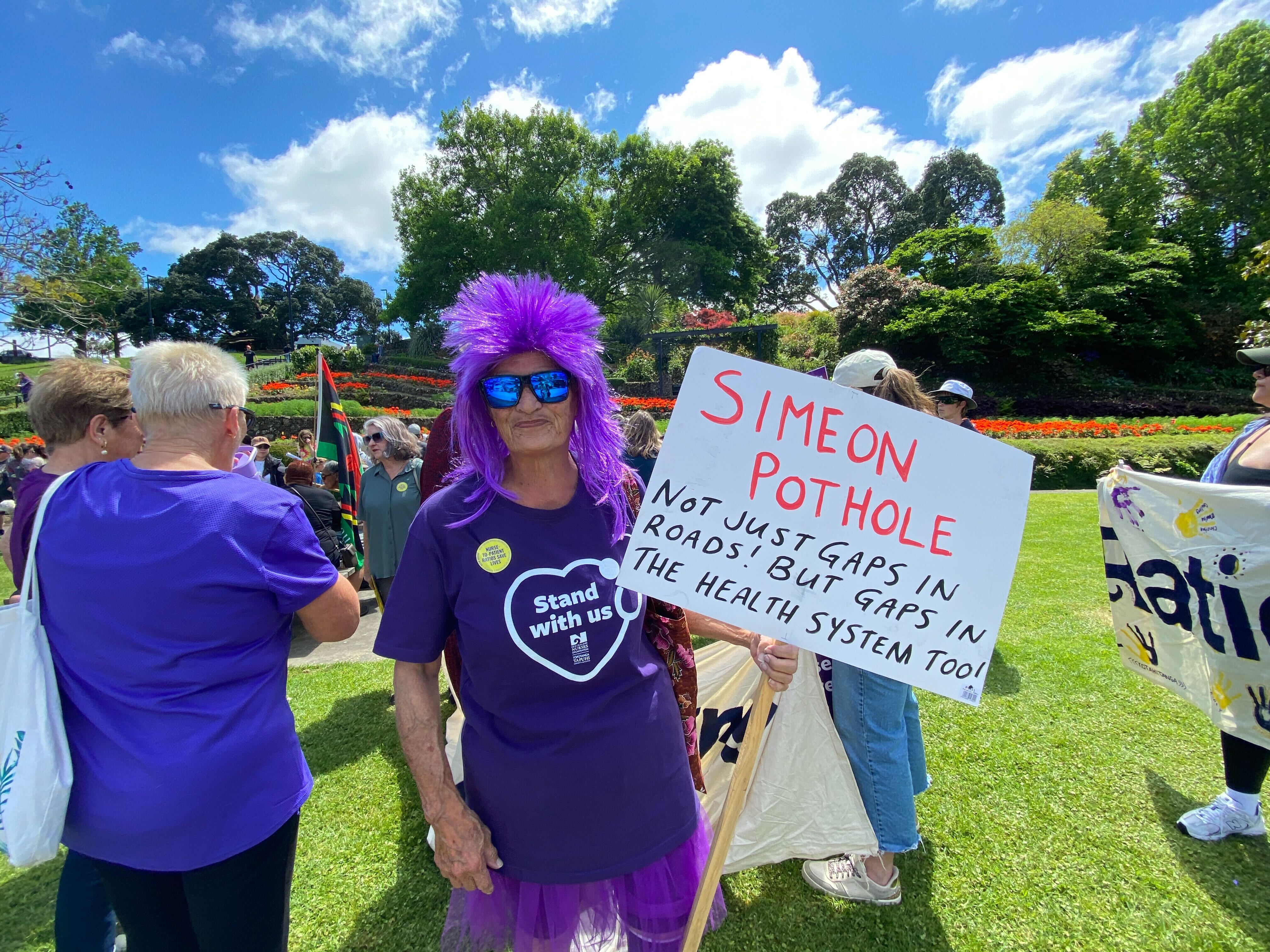 Gloria Ruwhiu has a message for Health Minister Simeon Brown. Photo / Denise Piper