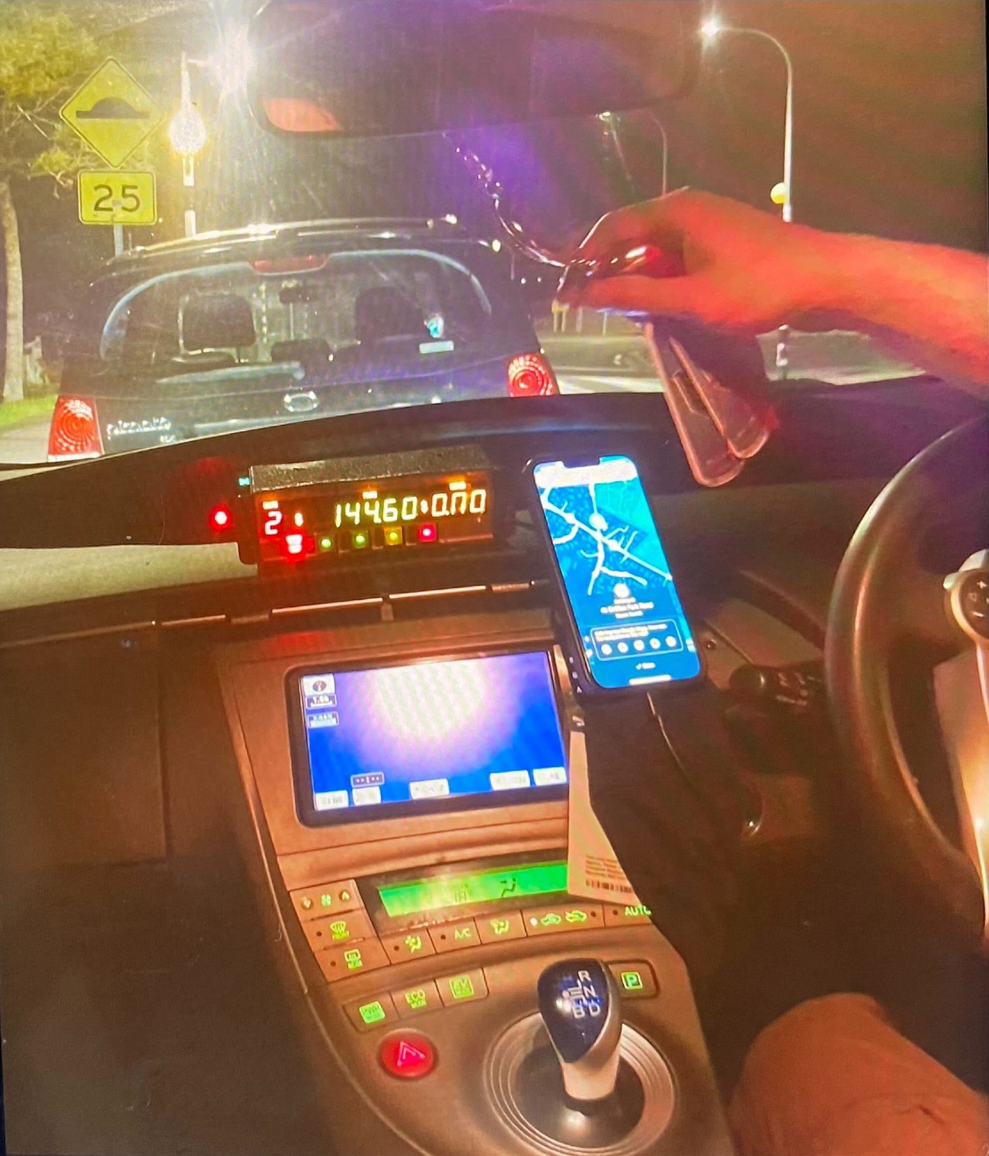 The taxi fare after the 20-minute journey last week was more than $140. The 68-year-old pensioner tried to argue the price but the taxi driver began shouting.