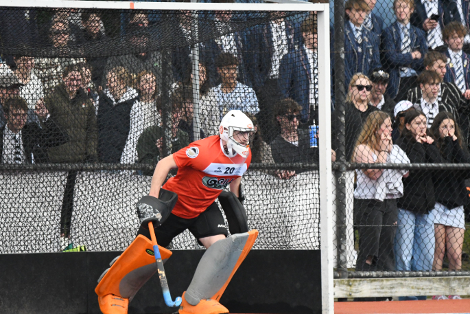 Tauranga Boys’ College goalie Oliver Pugh. Photo / Sally Valois