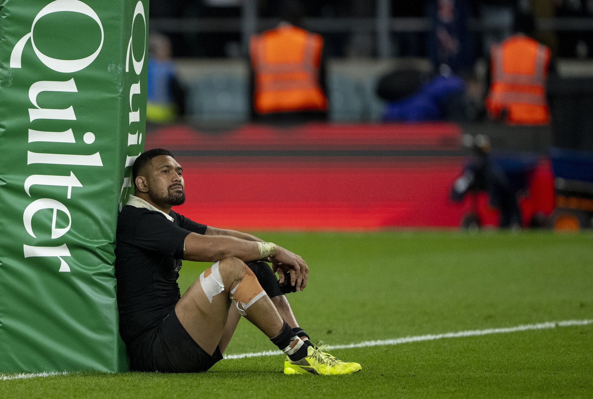 All Blacks loosie Ardie Savea reflects after defeat to England at Twickenham. Photo / SmartFrame