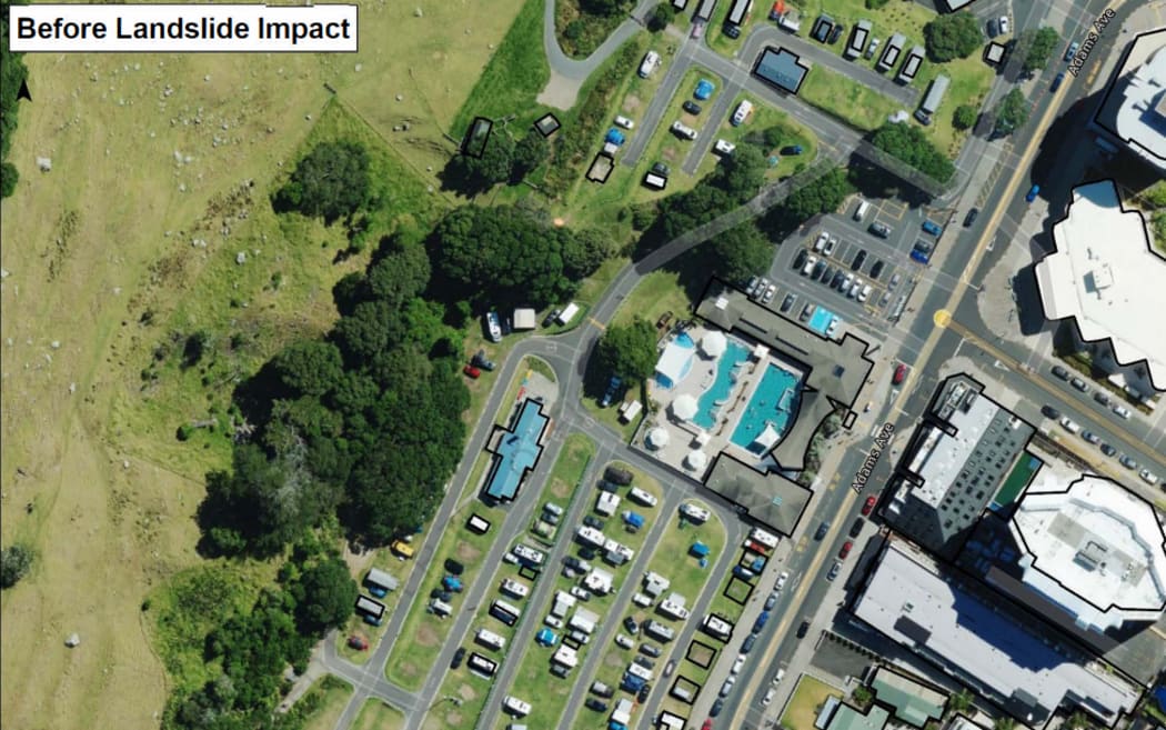 An image of the area before the landslide. Photo / Fire and Emergency New Zealand
