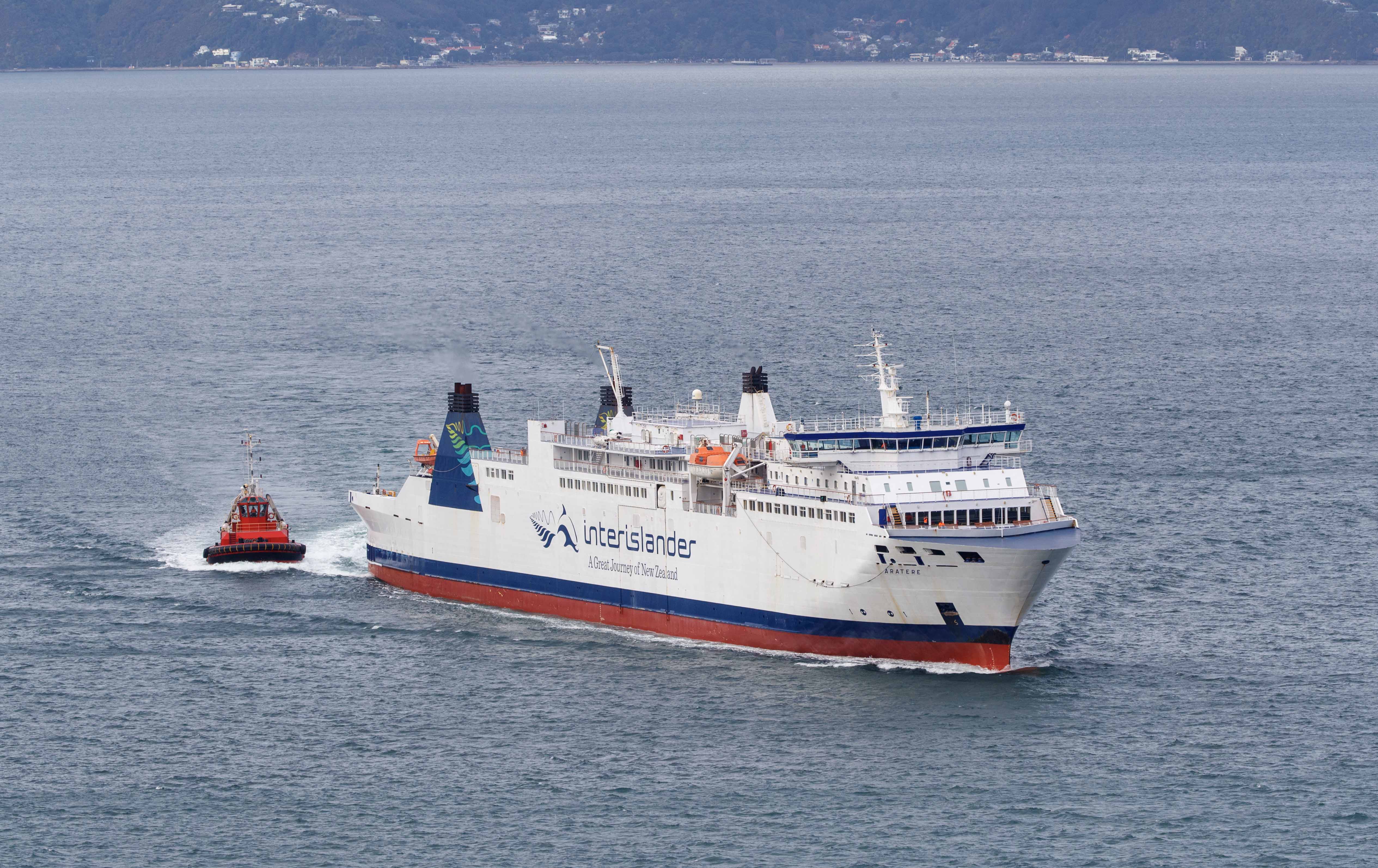 Most inter-island rail freight runs on the only rail ferry – the Aratere. Photo / Mark Mitchell