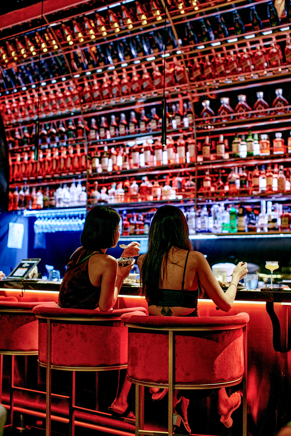 Park up at the sleek, buzzy bar at Synthesis. Photo / Babiche Martens