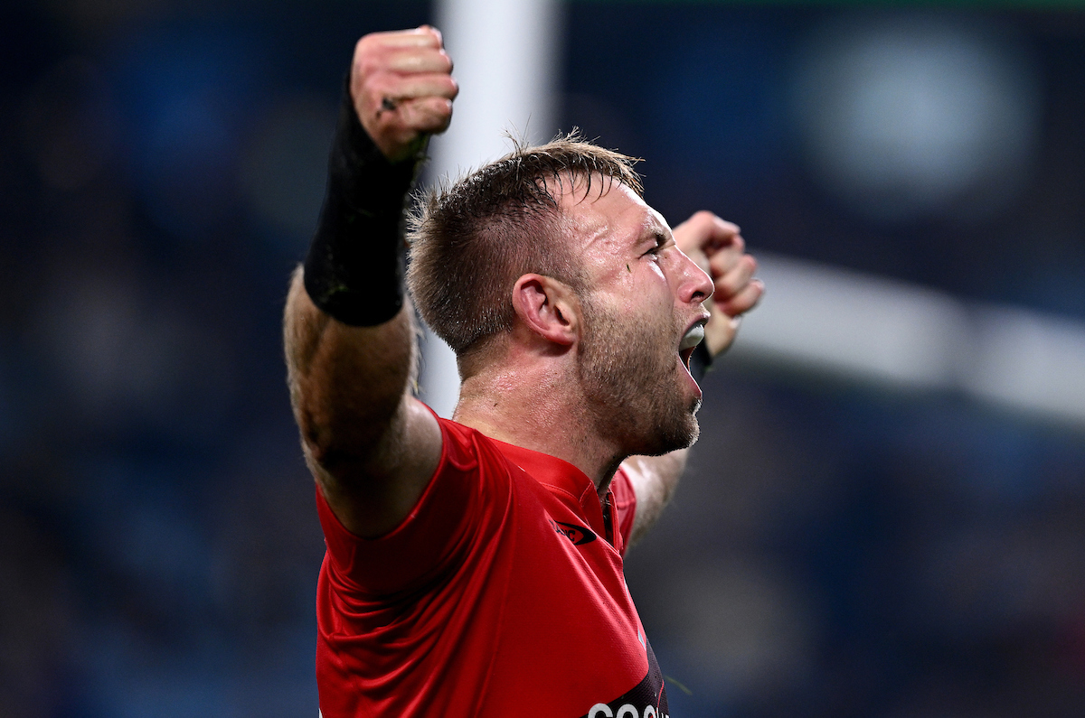 Braydon Ennor of the Crusaders celebrates after scoring a try against the Waratahs. Photo / Photosport