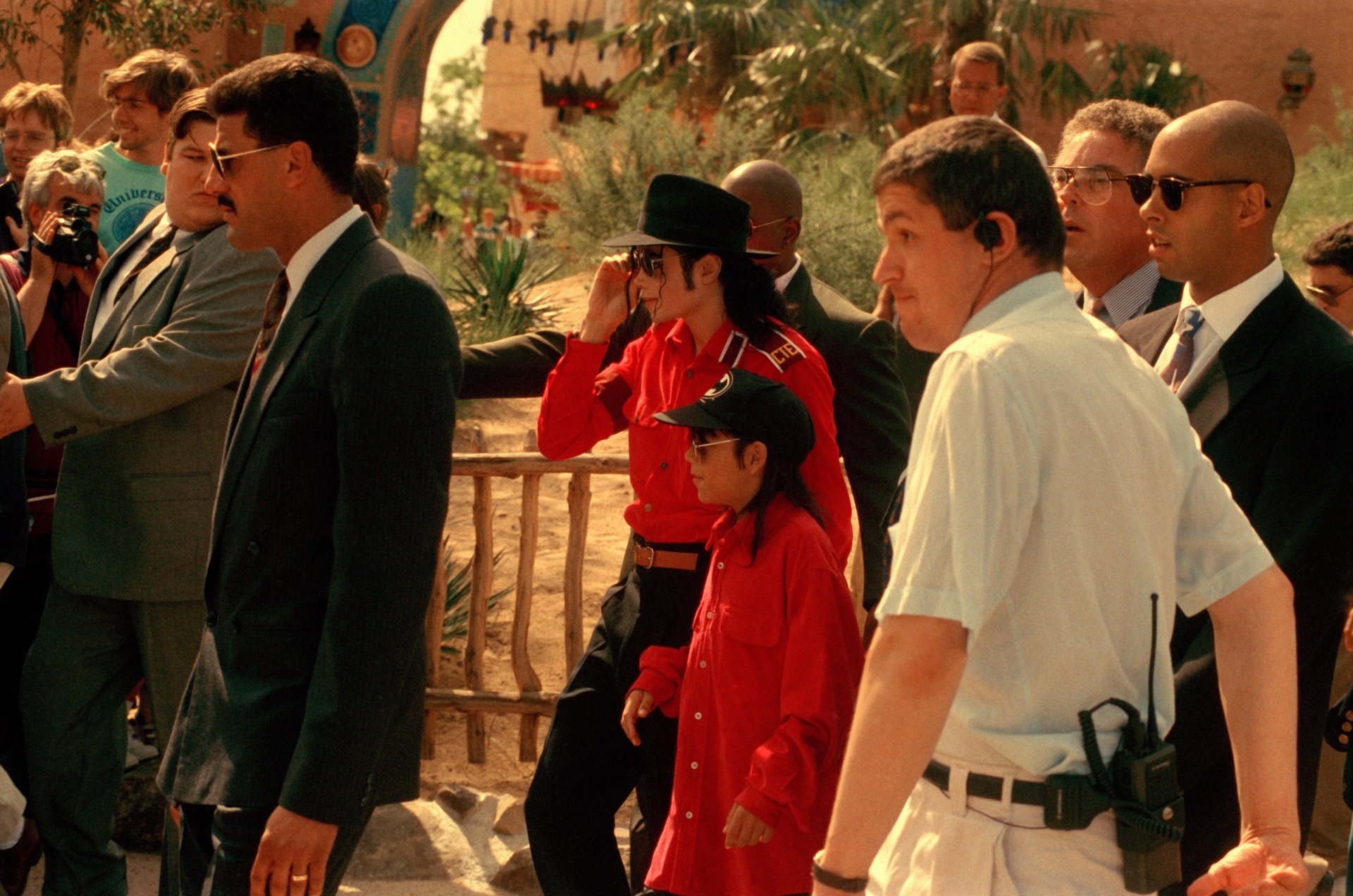 Michael Jackson and Jordan Chandler at Euro Disneyland in 1992. Photo / Getty Images