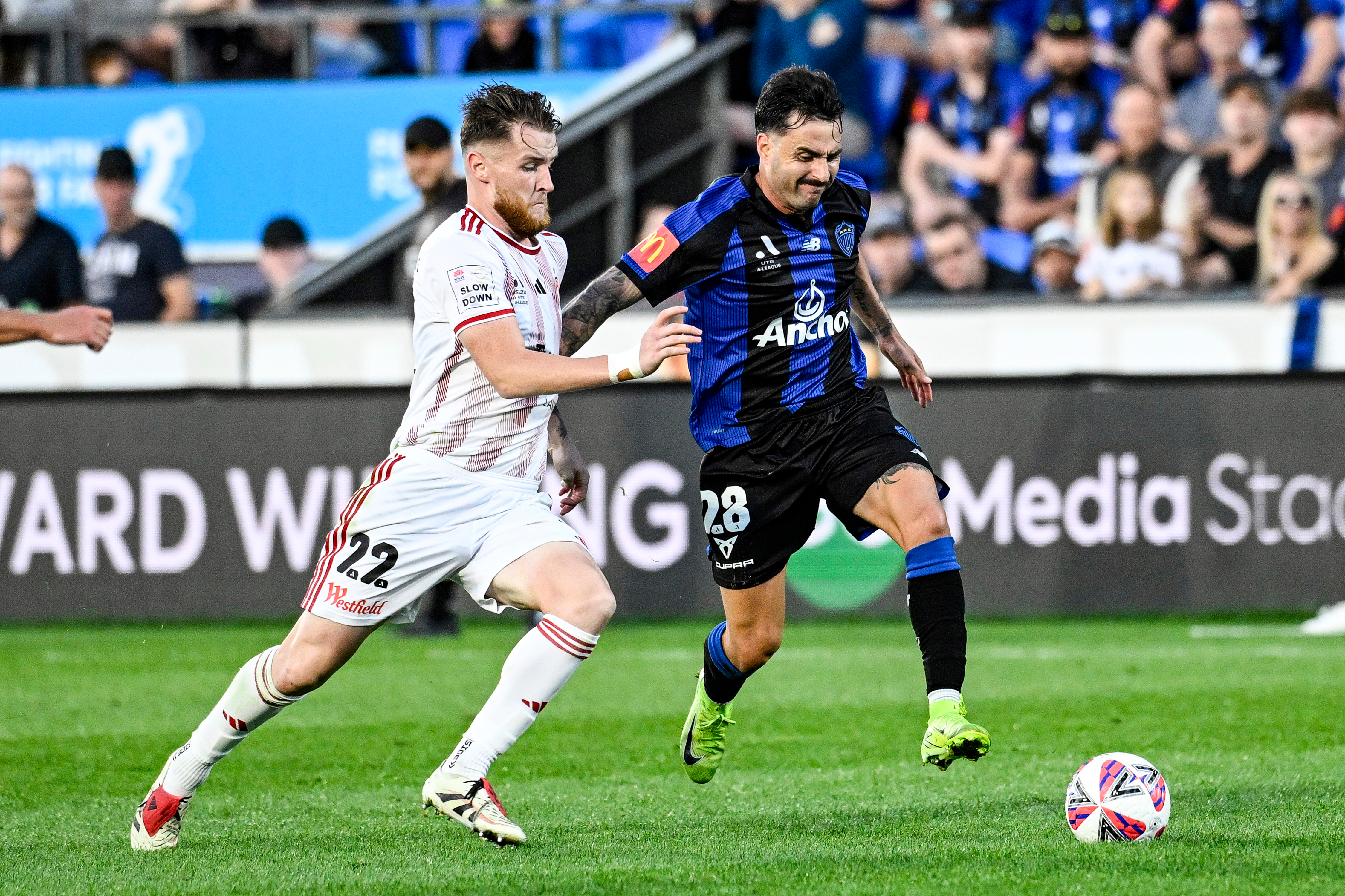Felipe Gallegos scored in Auckland FC's draw against Western Sydney. Photo / Photosport