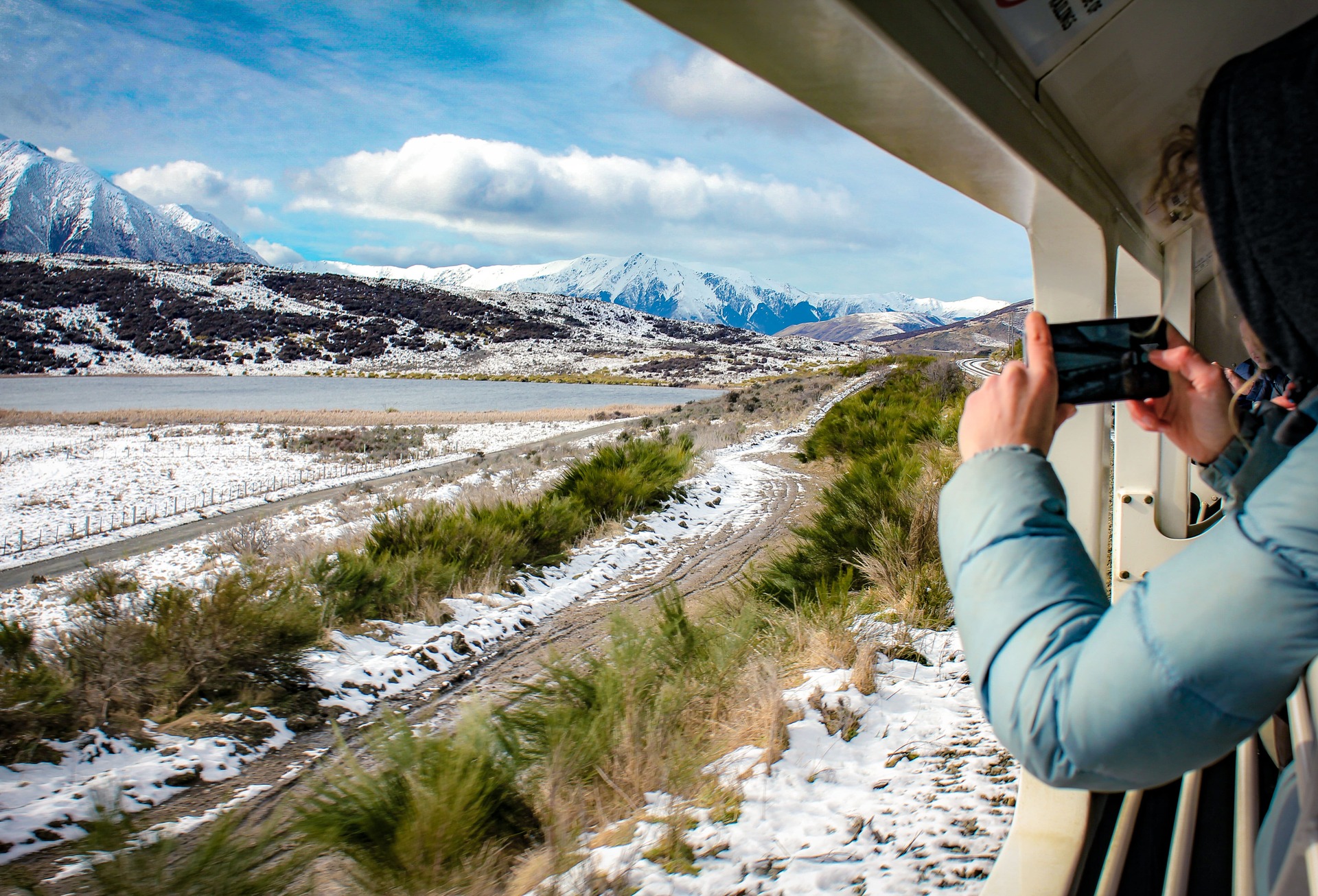 Enjoy the endless, beautiful views on-board the TranzAlpine train. Photo / Great Journeys