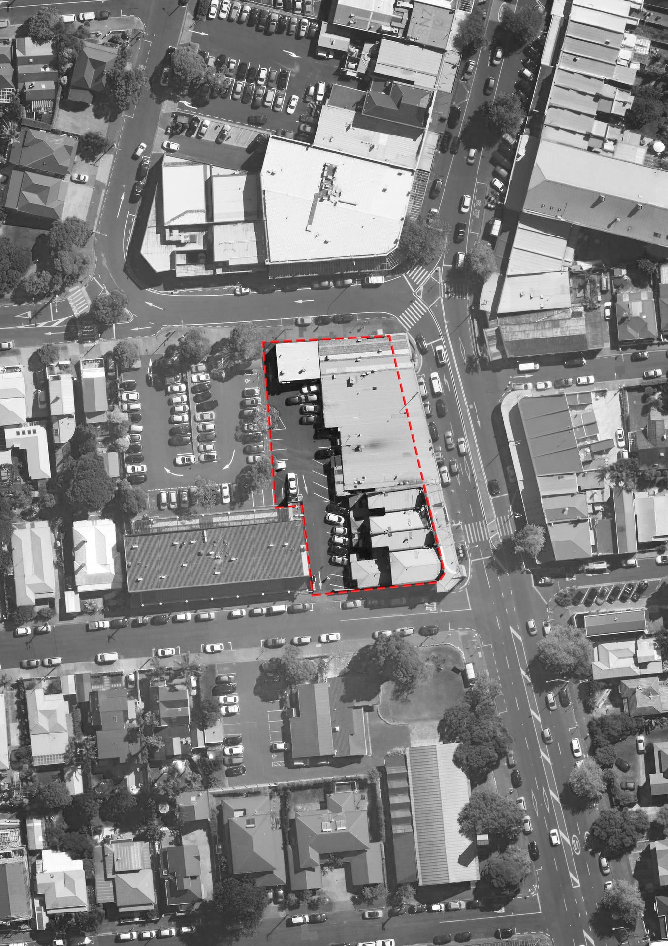 Site outlined in red. Photo / supplied