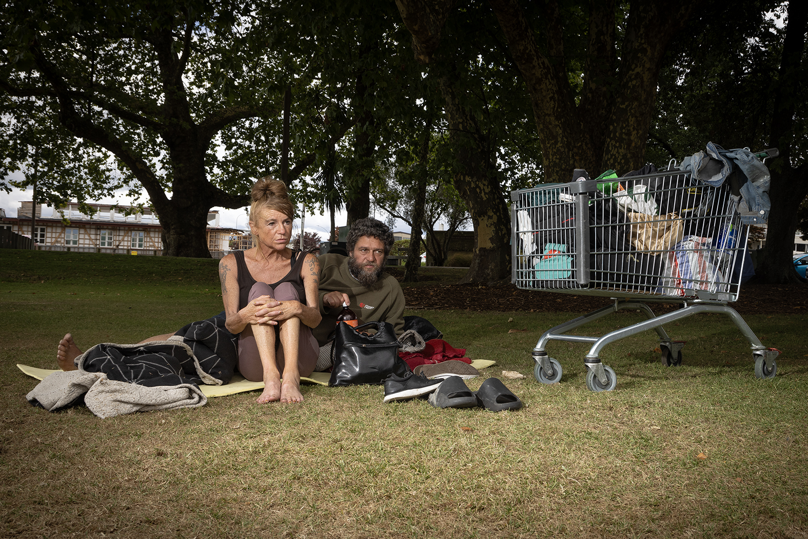 Elaine Sawyer and Anaru Hauiti spoke to Local Democracy Reporting about their experience sleeping rough in Rotorua. Photo / Andrew Warner