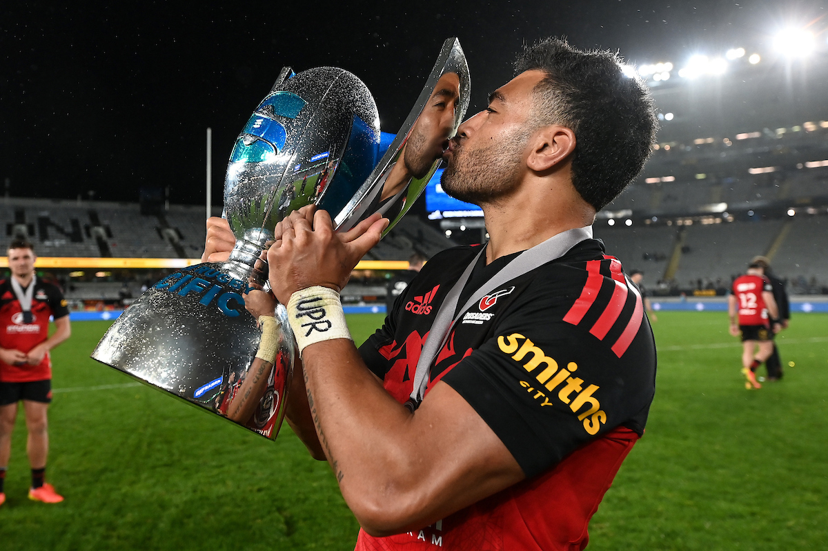 Richie Mo'unga wants one more title with the Crusaders. Photo / Photosport