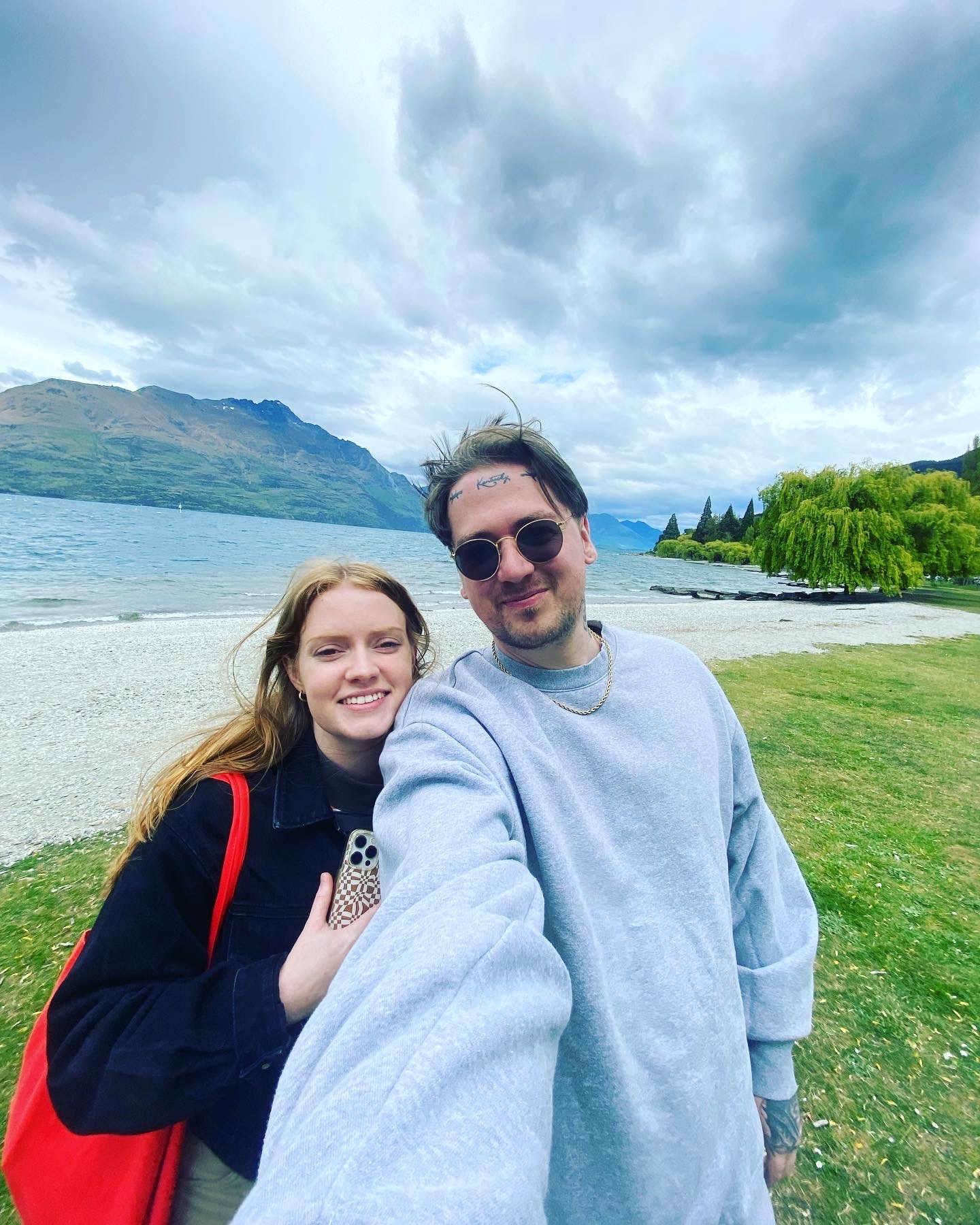 Sean with his fiancee Amy.