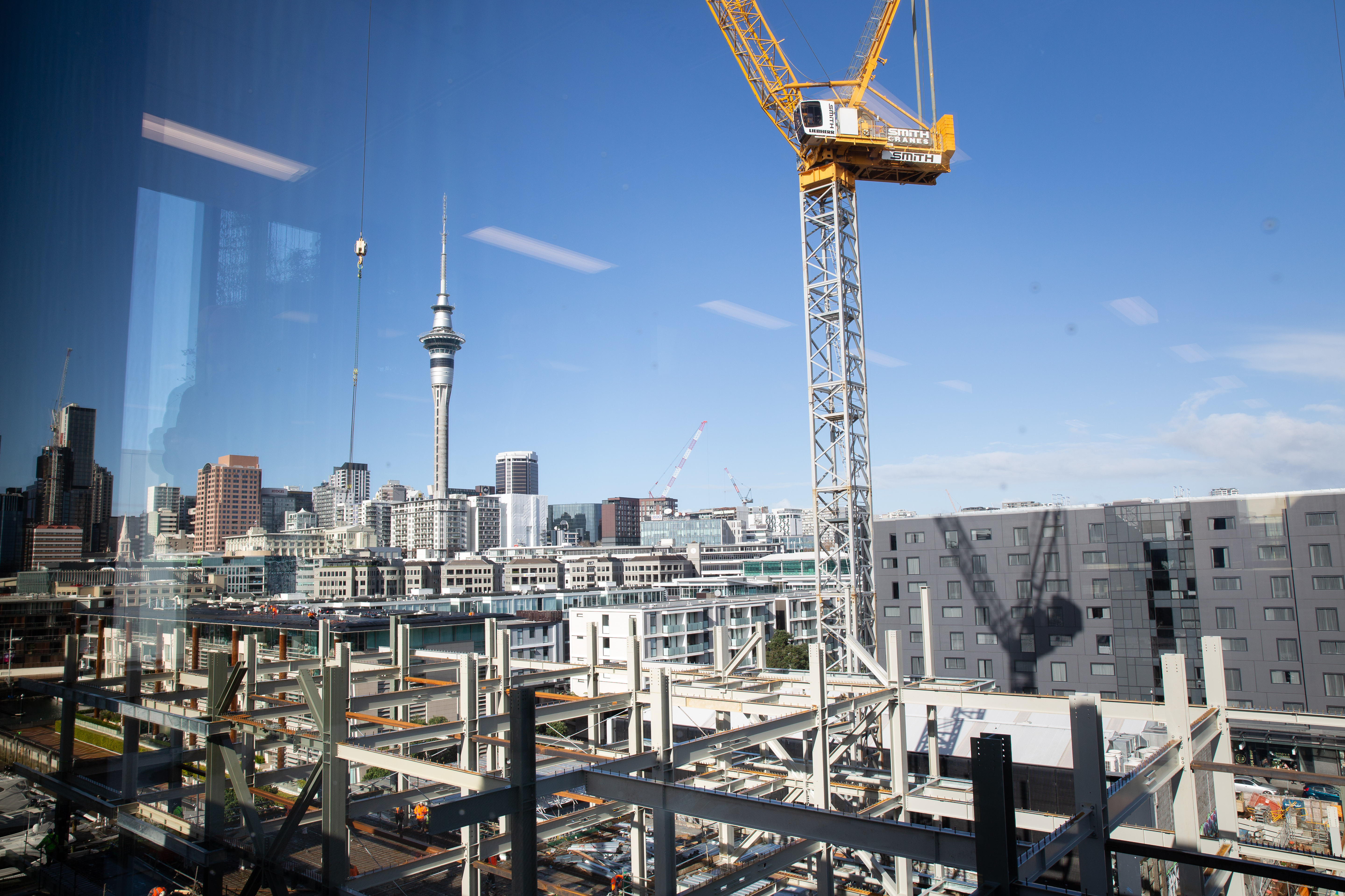 Construction of the new Wynyard Quayside project has reached level four. Photo / Sylvie Whinray