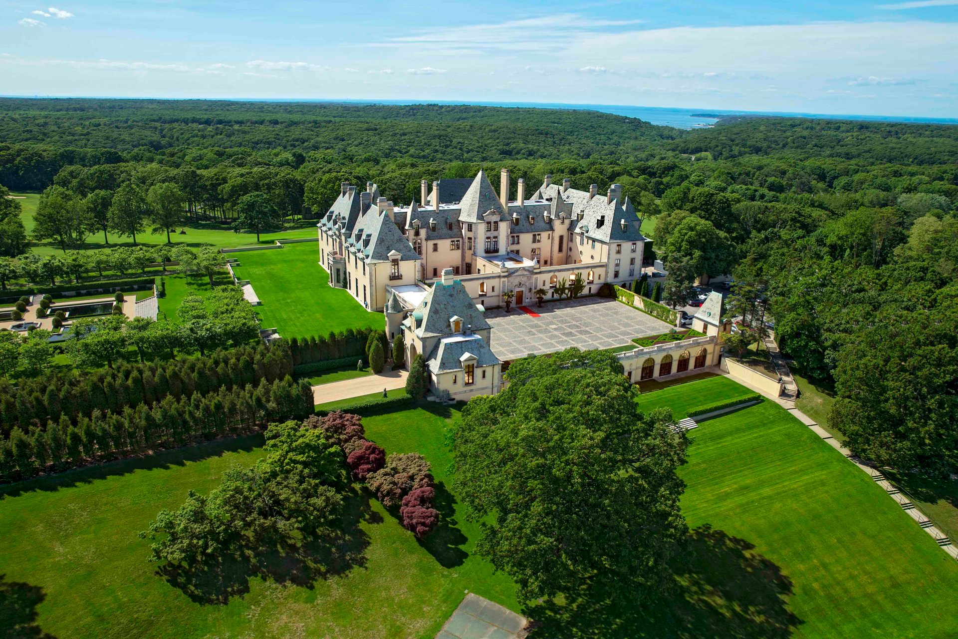 Oheka Castle in Long Island has featured in Citizen Kane, Taylor Swift's Blank Space video, and Succession. Photo / Supplied