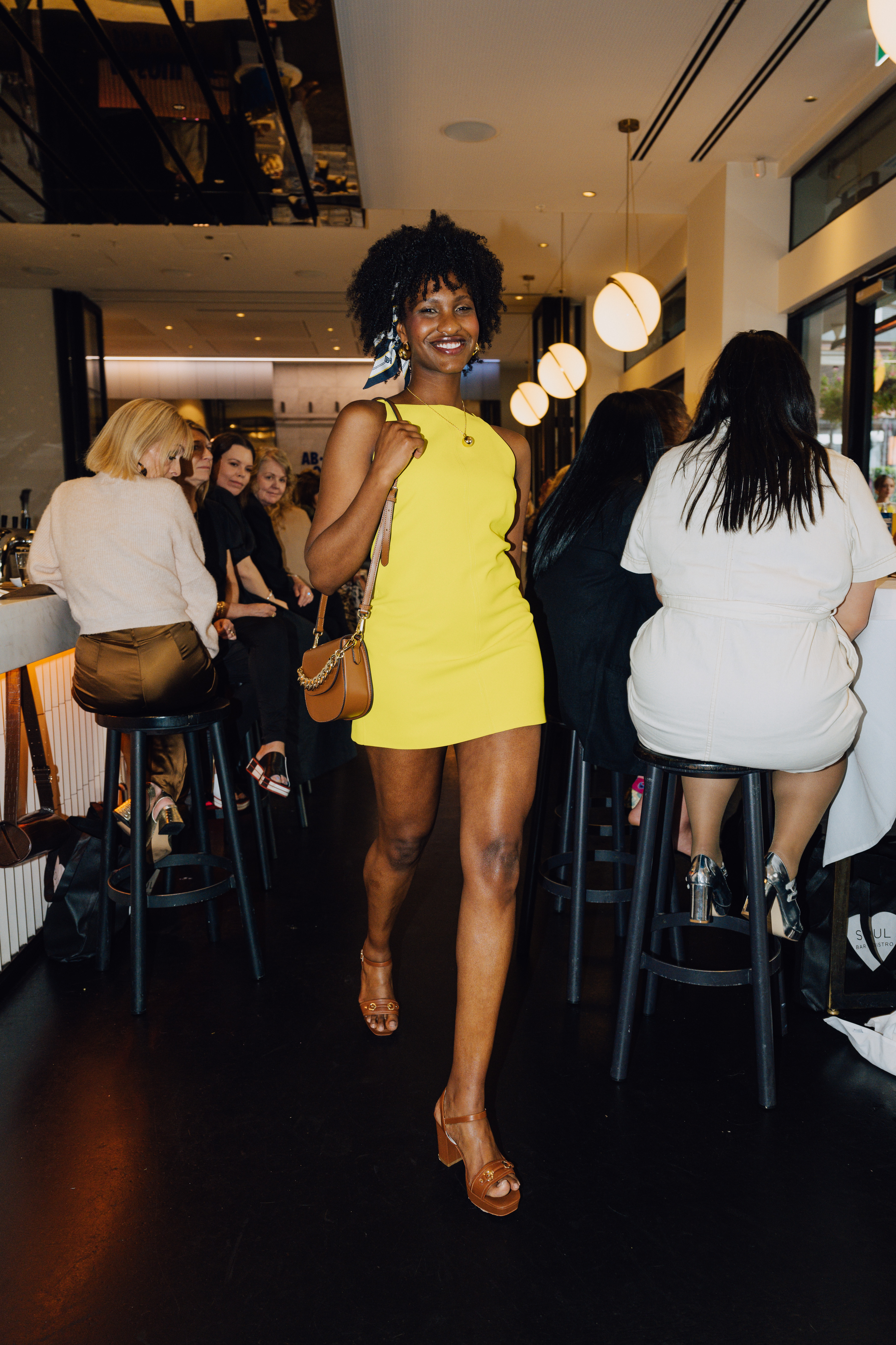 Model Christelle Ibambasi at Kathryn Wilson's Sole to Soul event. Photo / Radlab