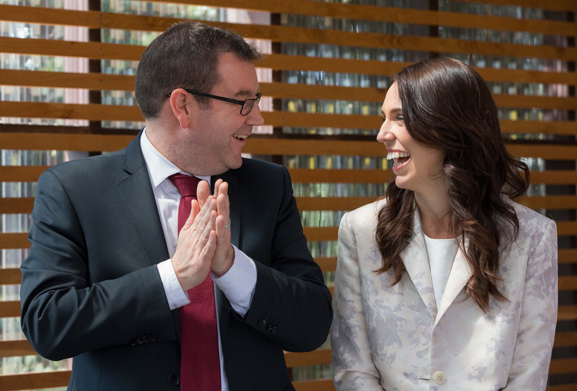The day in October 2014 when Grant Robertson and Jacinda Ardern announced they would be running on a ticket for the Labour leadership, him as leader and her as his deputy. Photo / Brett Phibbs