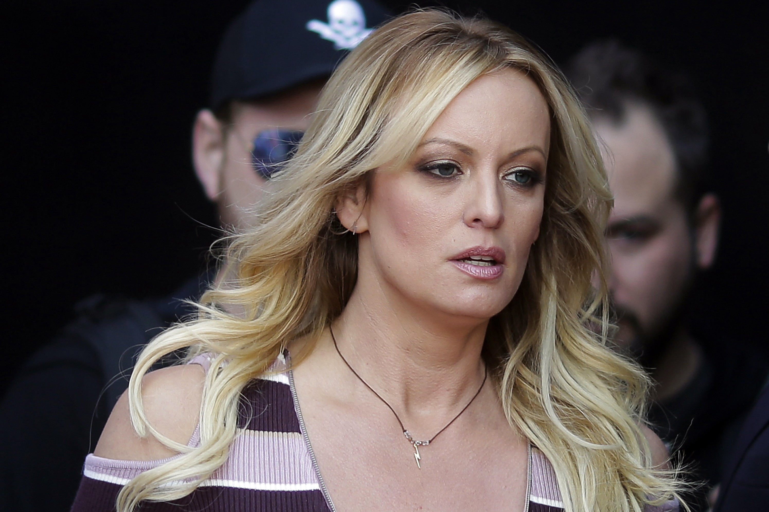 Adult film actress Stormy Daniels arrives for the opening of the adult entertainment fair Venus in Berlin, in 2018. Photo / AP 