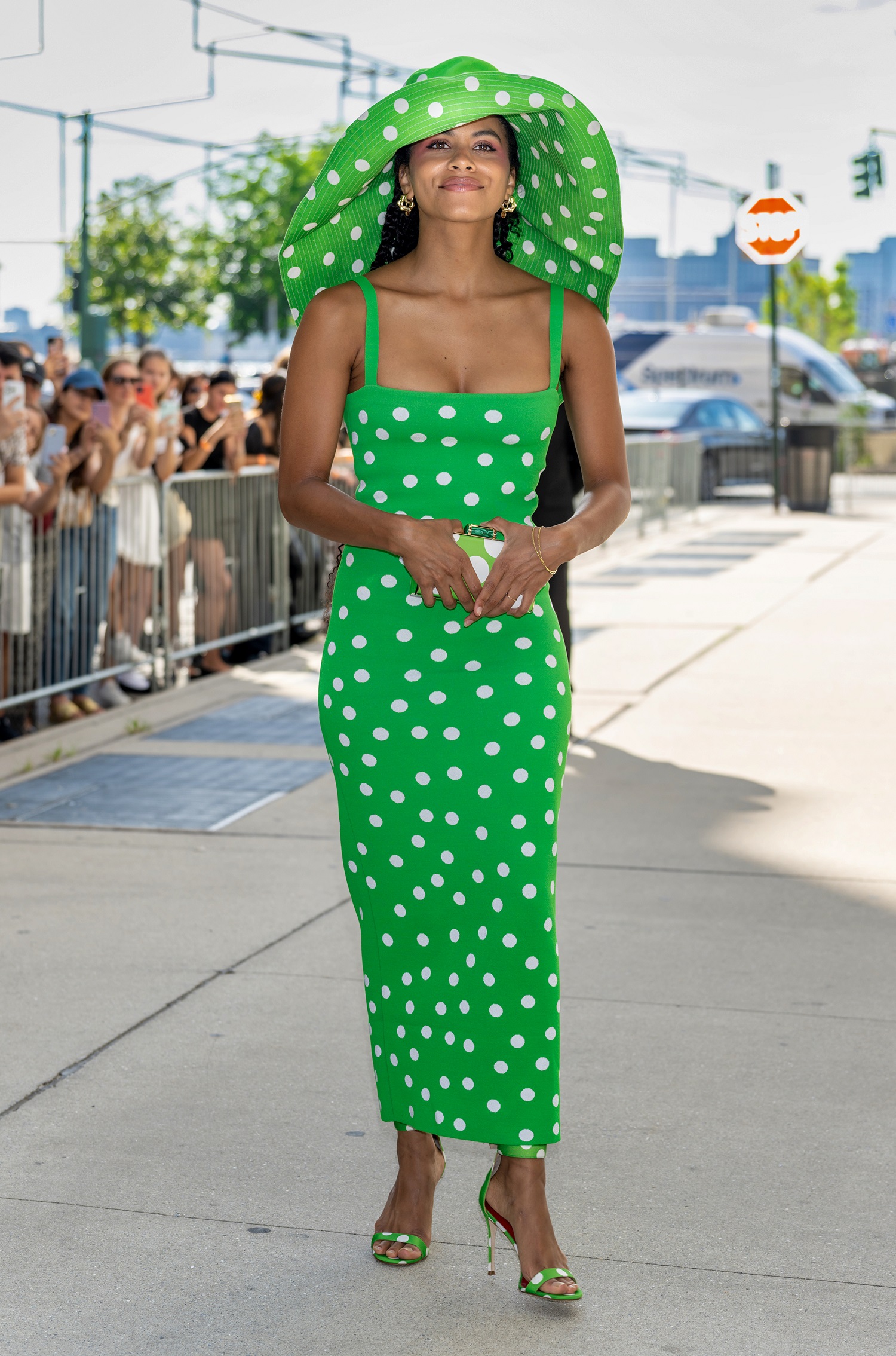 Zazie Beetz wearing Carolina Herrera during New York Fashion Week. Photo / Getty Images