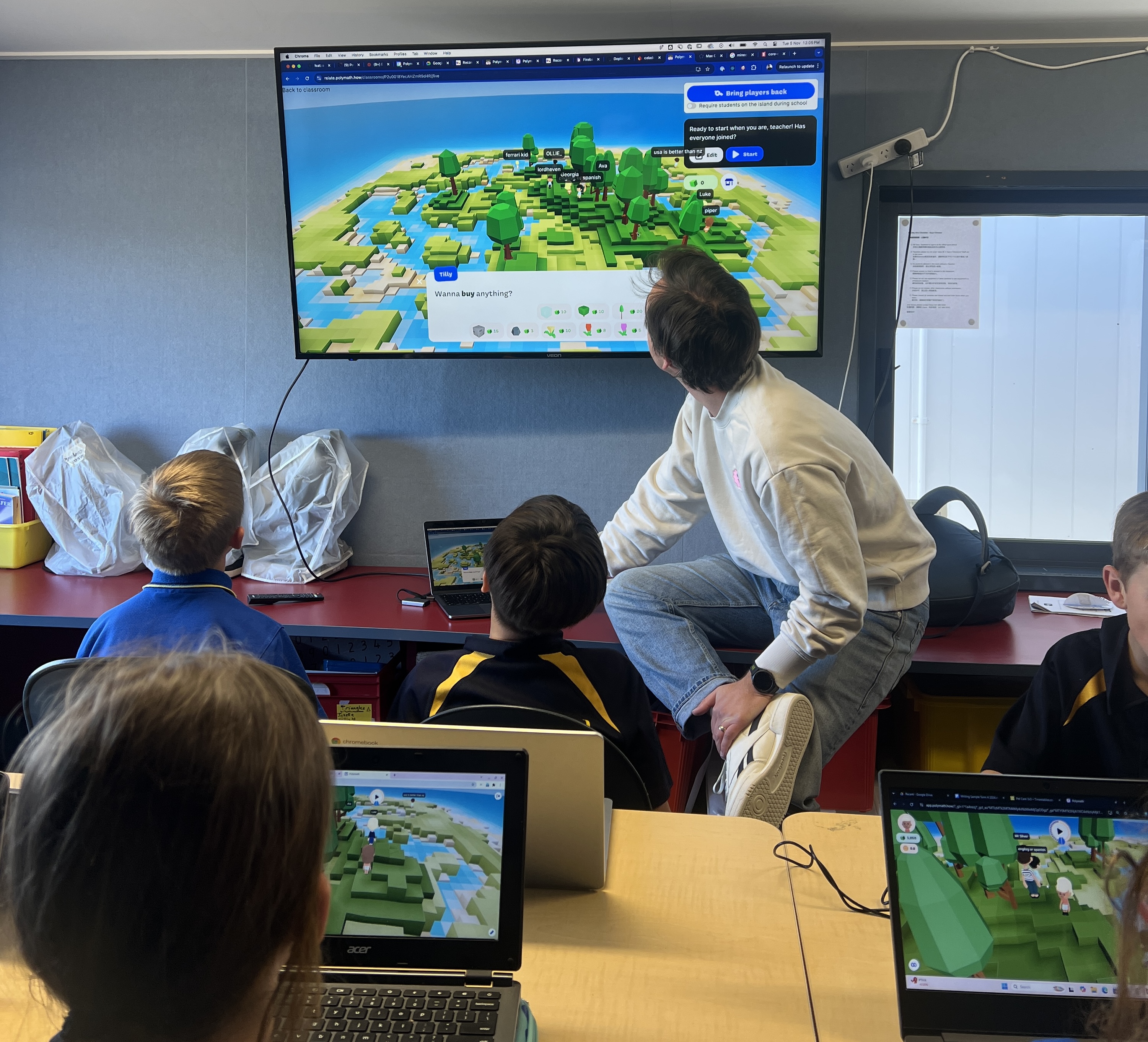 Polymath being used in a North Shore classroom.