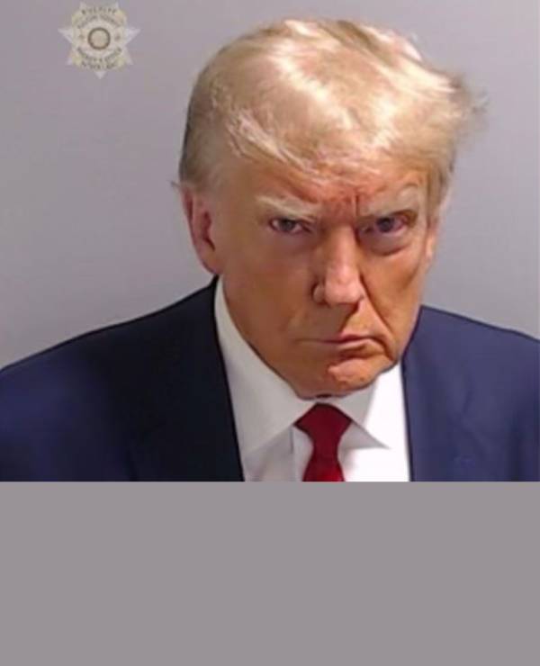 Donald Trump's mugshot, taken after he surrendered to Georgia police. Photo / Fulton County Sheriff's Office