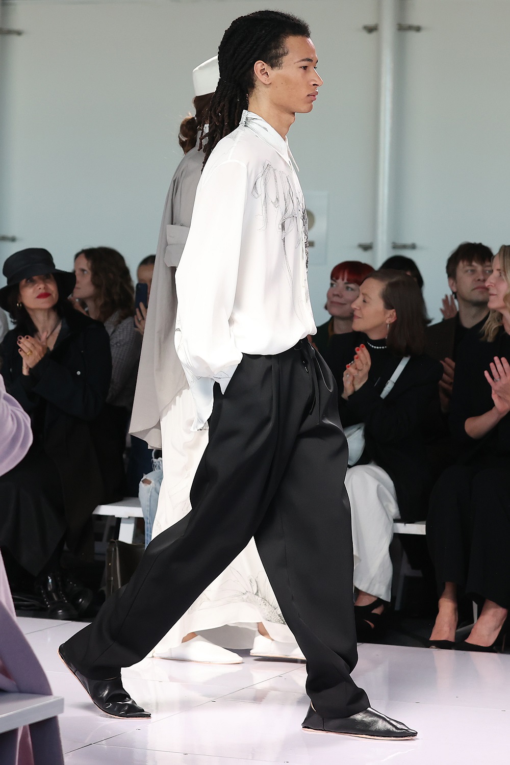 Rory William Docherty’s menswear inclusions were a highlight at the designer’s runway show. Photo / Getty Images