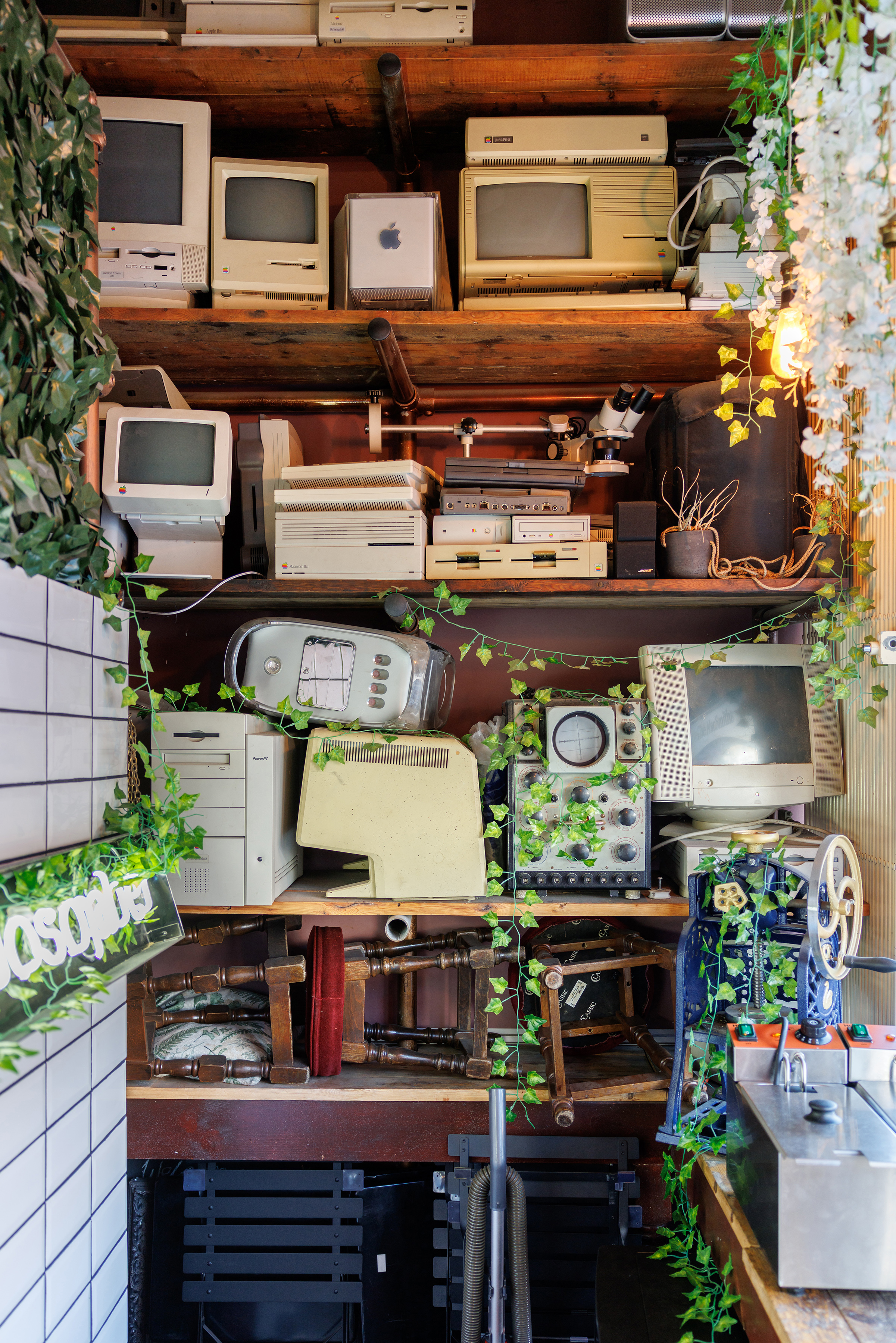 The Natural Philosopher, in East London, is a Victorian-like space one level down from a computer-repair shop called the MacSmiths.. Photo / Jeremie Souteyrat, The New York Times