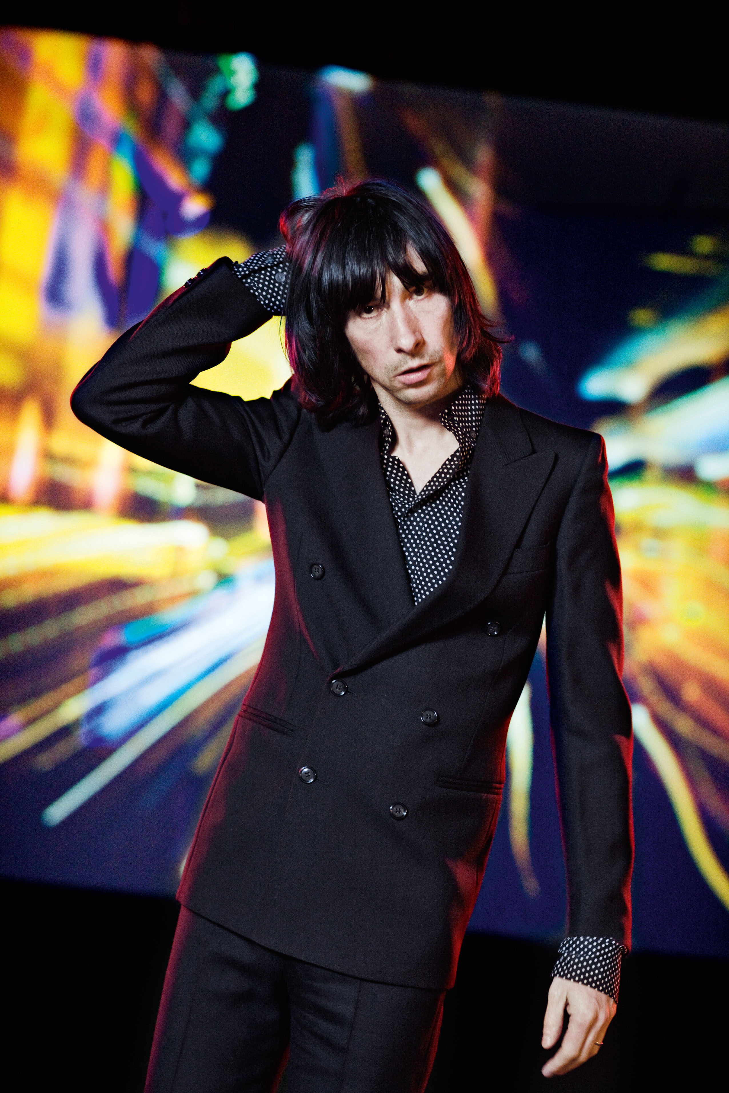Primal Scream lead singer Bobby Gillespie returned to his wild antics after arriving in New Zealand sober for the 1995 Big Day Out. Photo / Warner